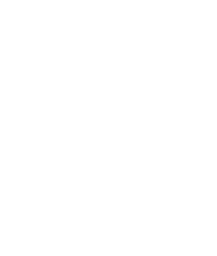 A white line drawing of a leaf on a black background.