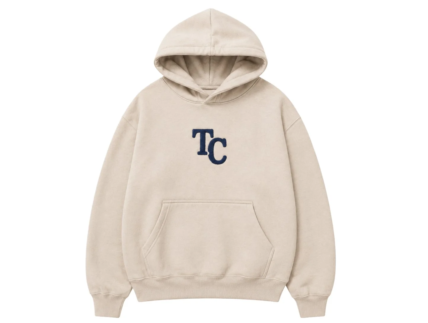 Property of Total City Embroidered Hoodie - Ivory