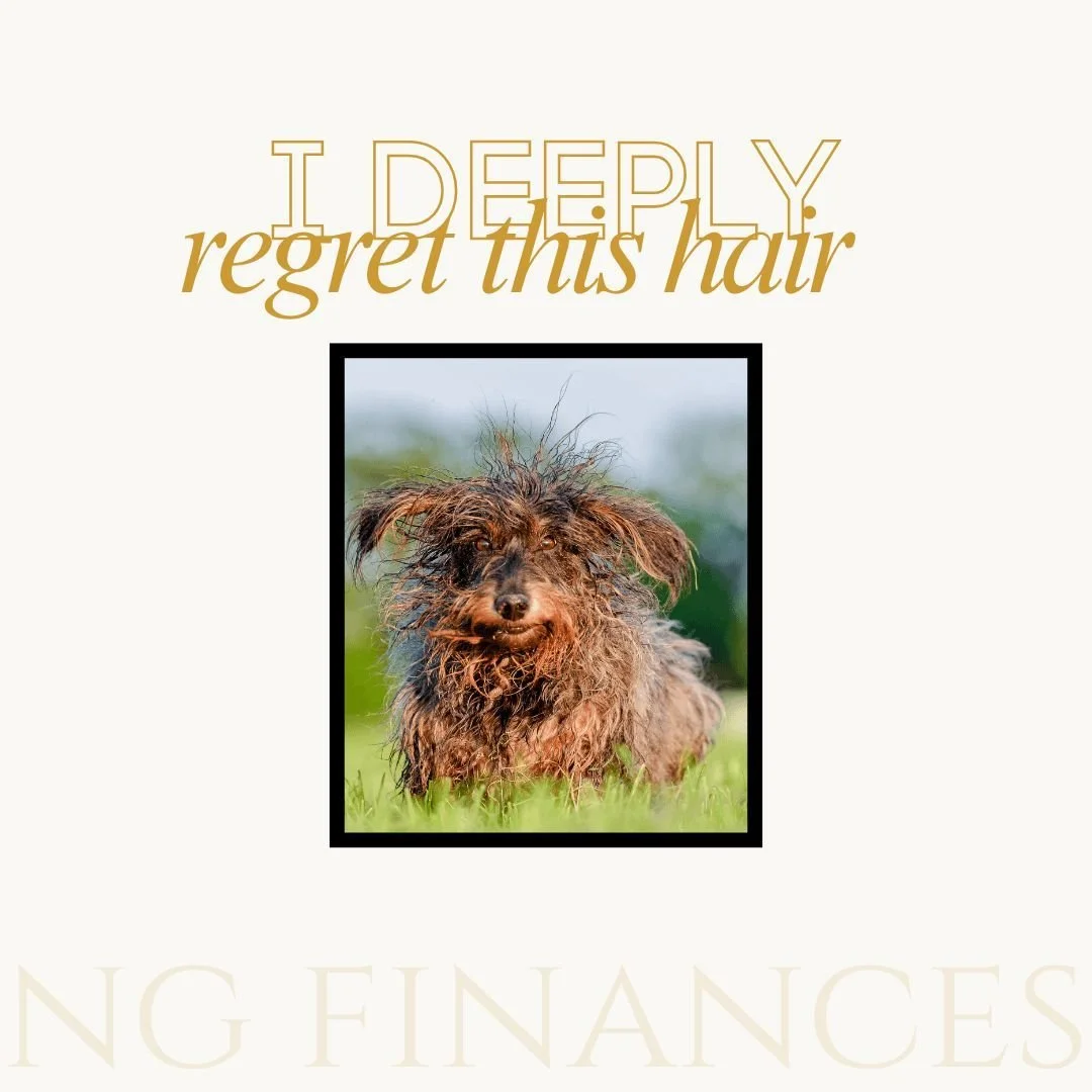 "I need a haircut for a major event. I'll just let my toddler use the kitchen shears." 
"My bangs are so long, I'll chop them myself." 
" DIY perm, why not!"

We all know that cutting corners on the important stuff alway