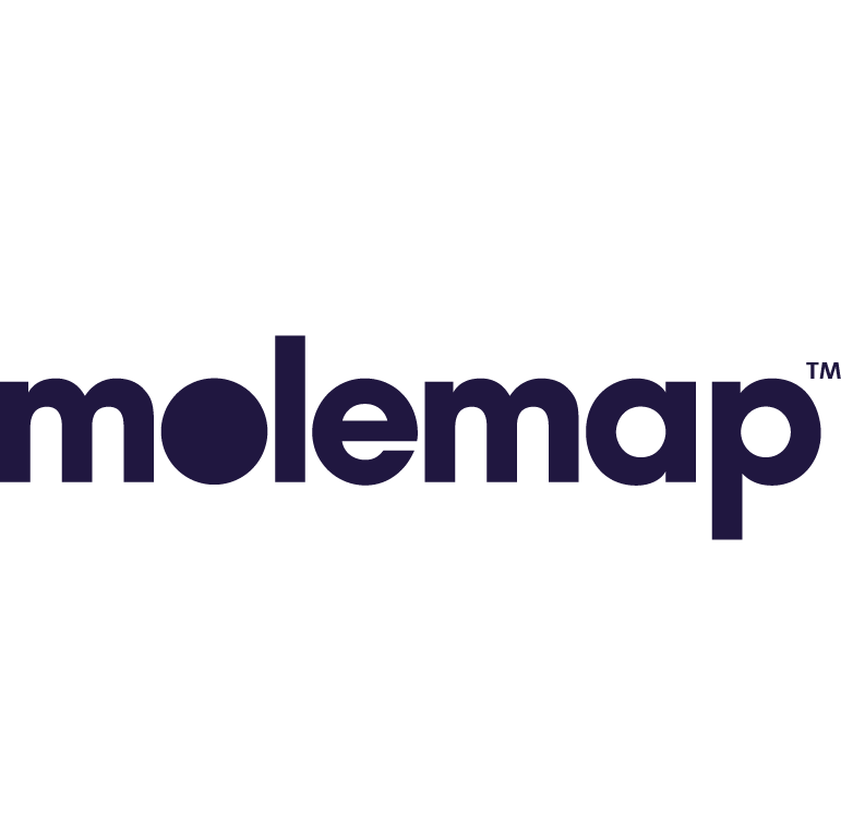 Molemap logo in black and purple text.