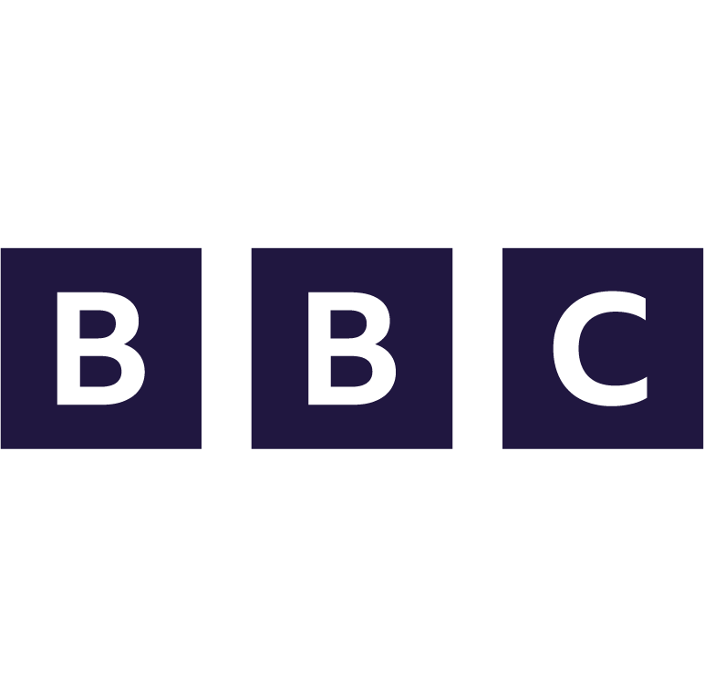 BBC logo with three purple squares containing the letters B, B, and C respectively.