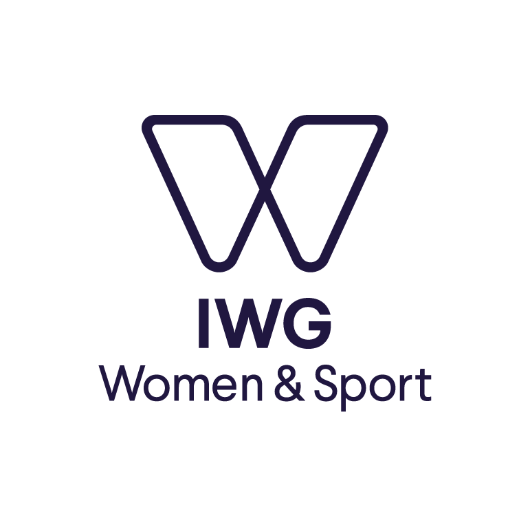 Logo of IWG Women & Sport, featuring a stylized 'W' and the text 'IWG Women & Sport' beneath it.