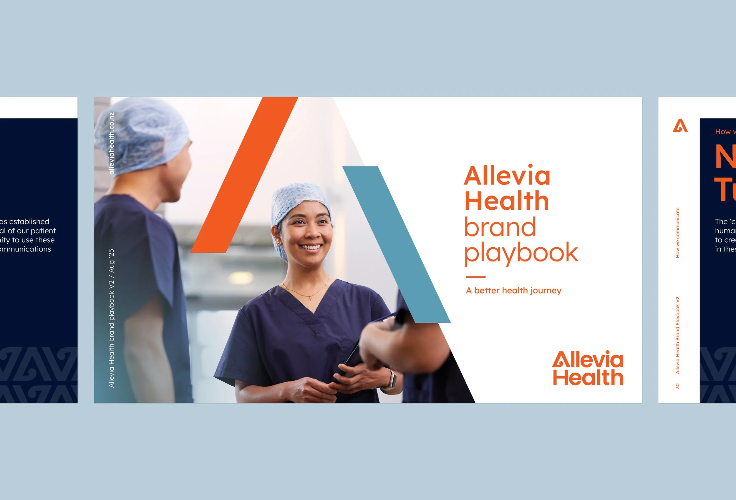 Brand guidelines document. NZ healthcare identity, Uncle Creative Agency