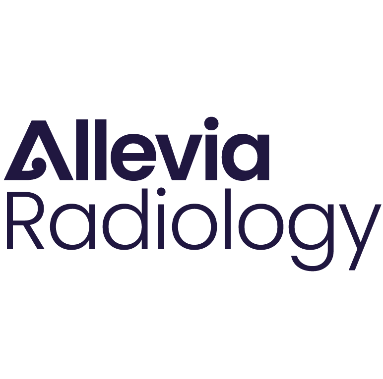 Logo for Alevia Radiology with a stylized text design.