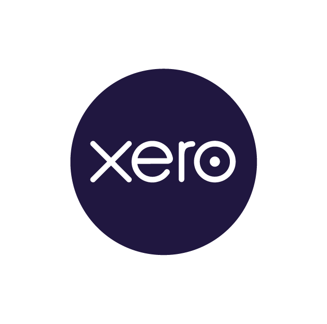 Xero logo with the word 'xero' inside a dark purple circle.