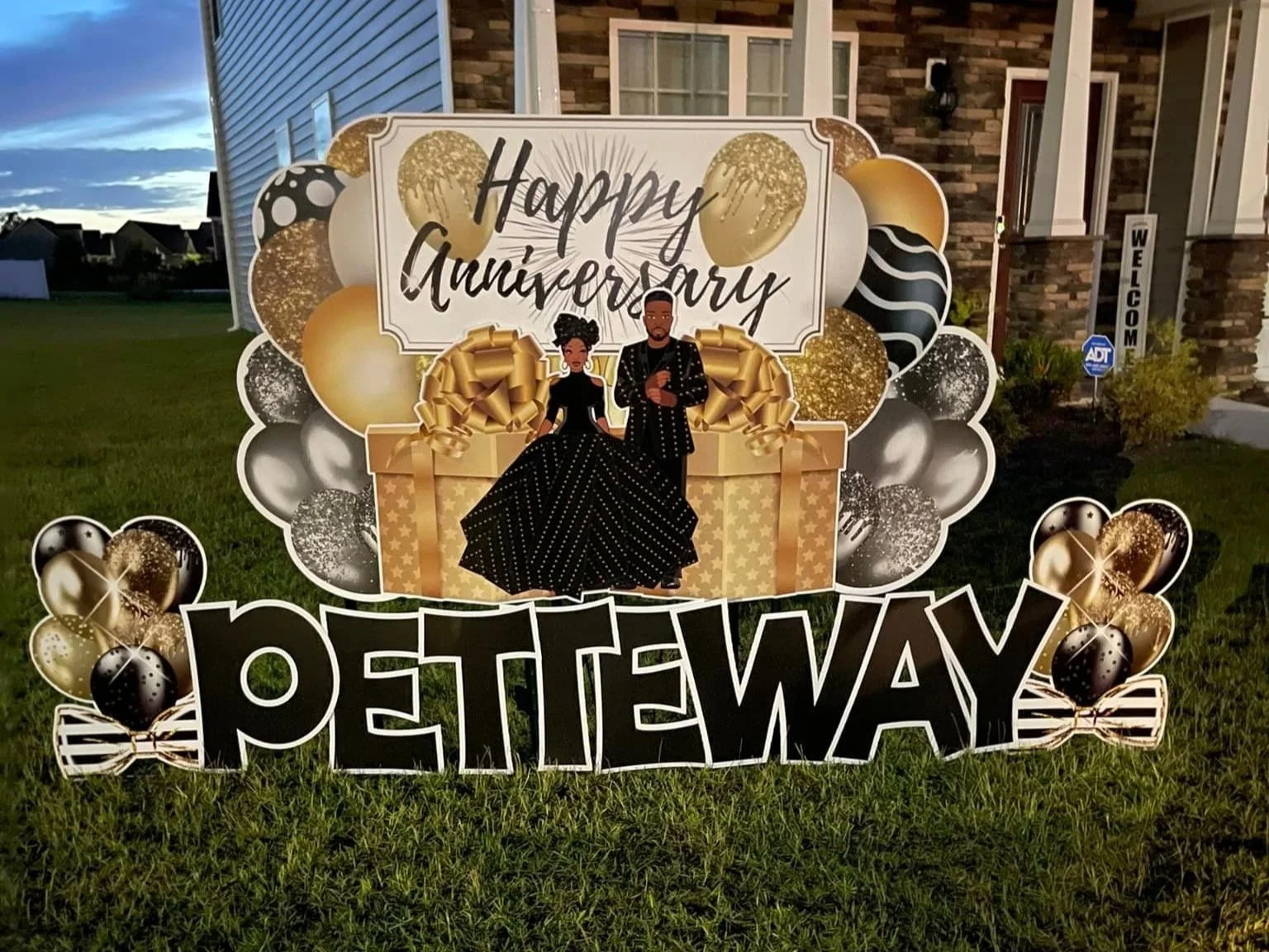 Anniversary Yard Sign