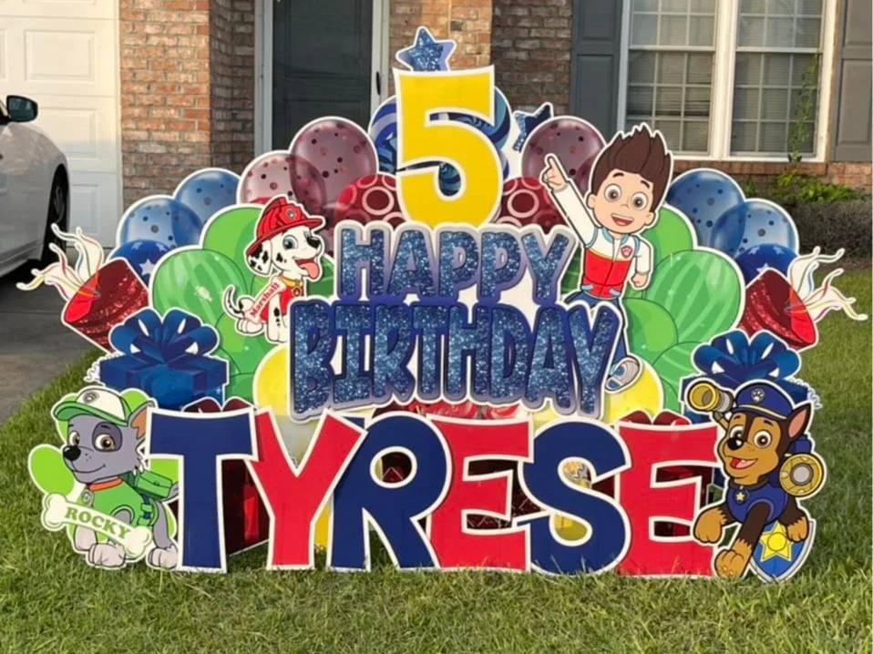 Paw Patrol Birthday Yard Sign