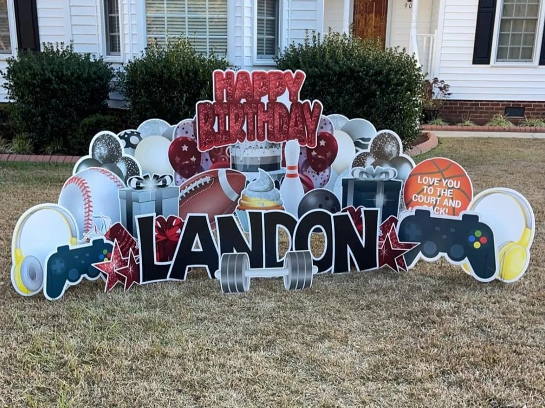 Sports/Gamer Birthday Yard Sign