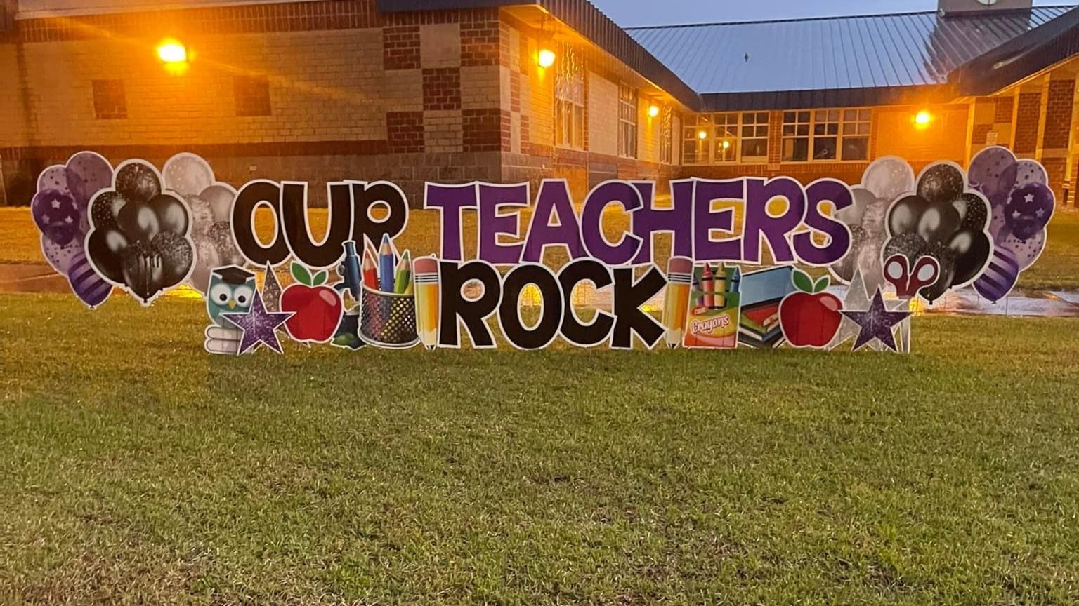 Teachers Appreciation Yard Sign