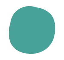 A teal-colored, irregularly shaped object on a black background.
