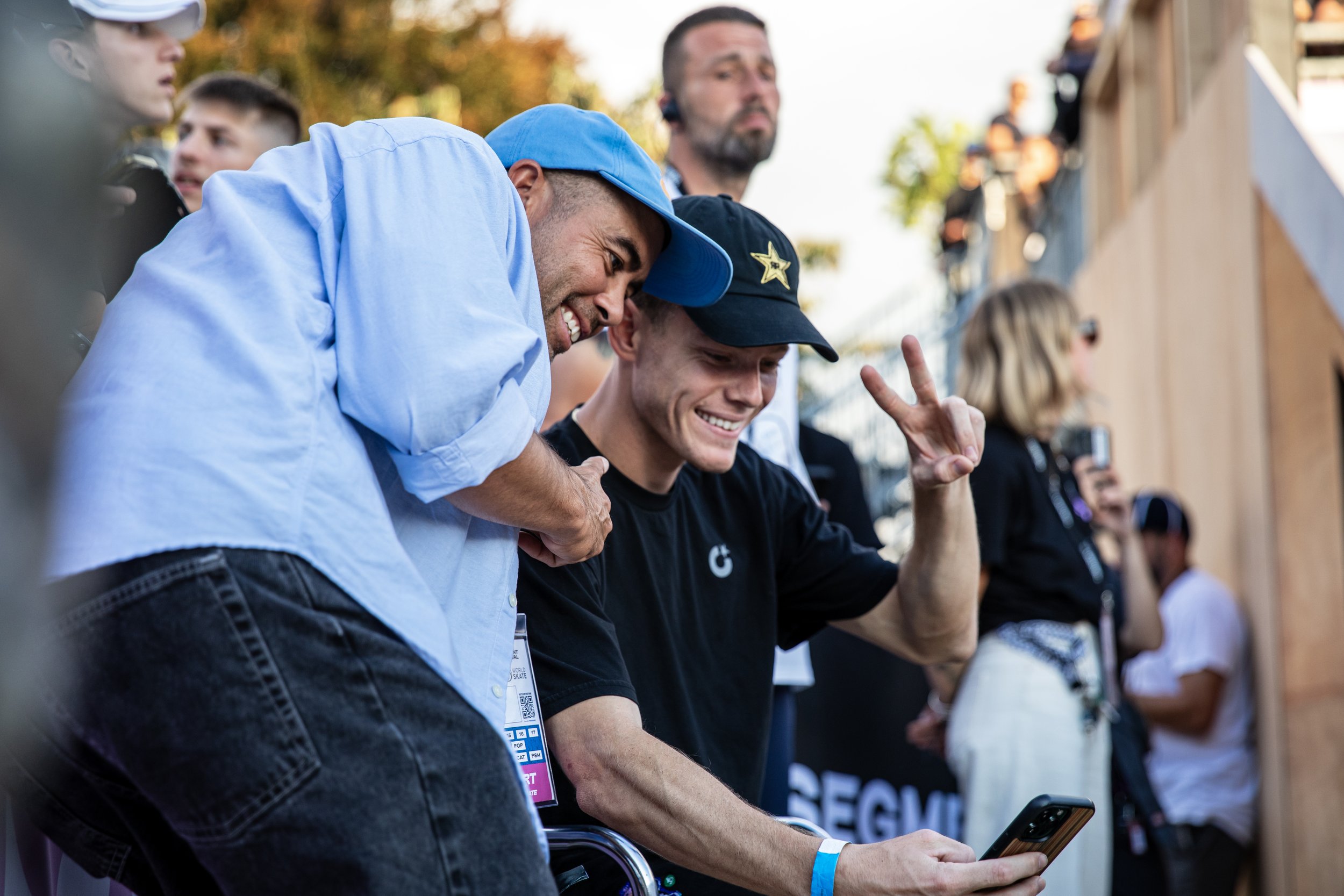 Koston & Jake taking photo together.JPG