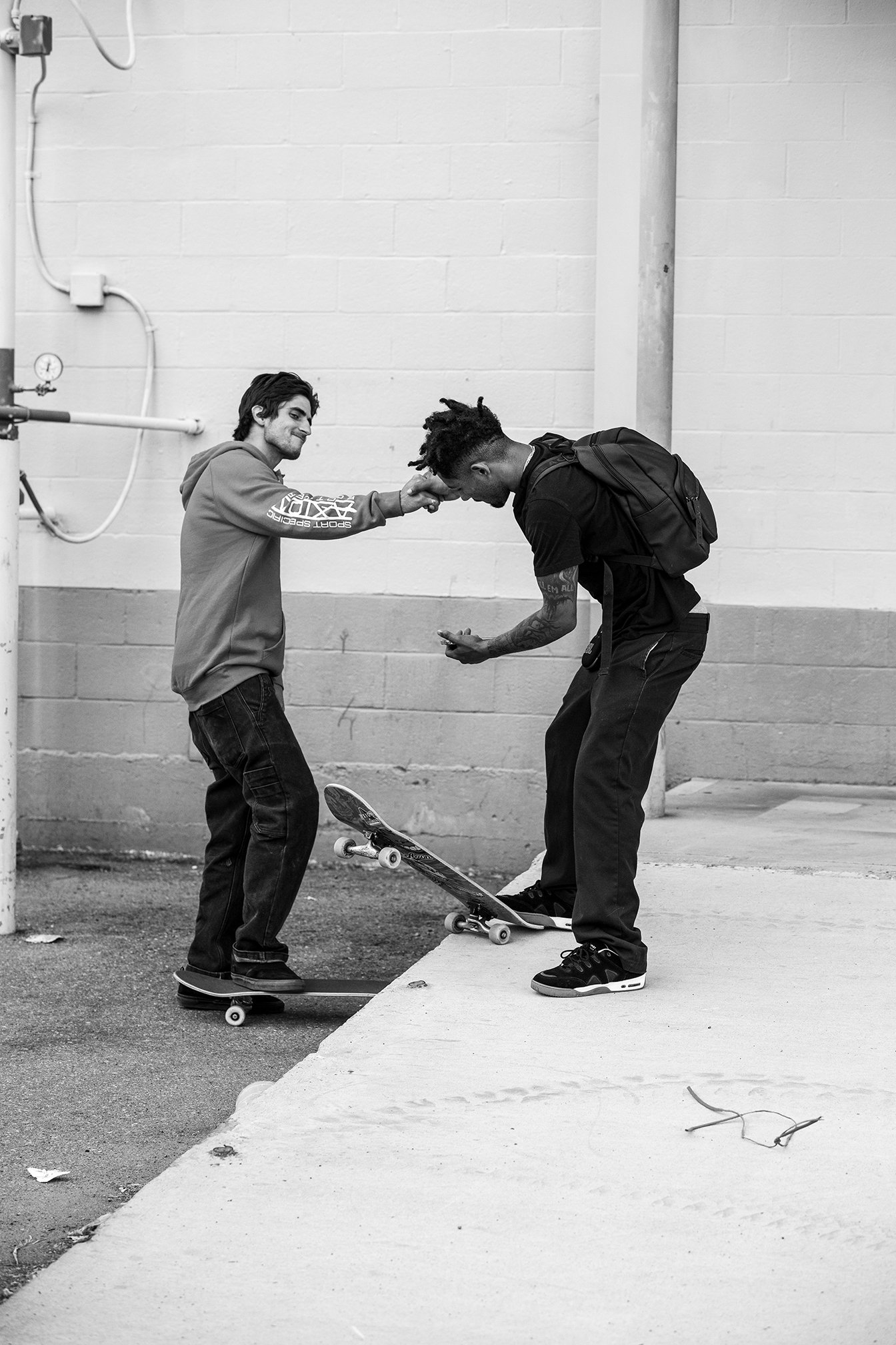 Justin and kwesi bts.jpg