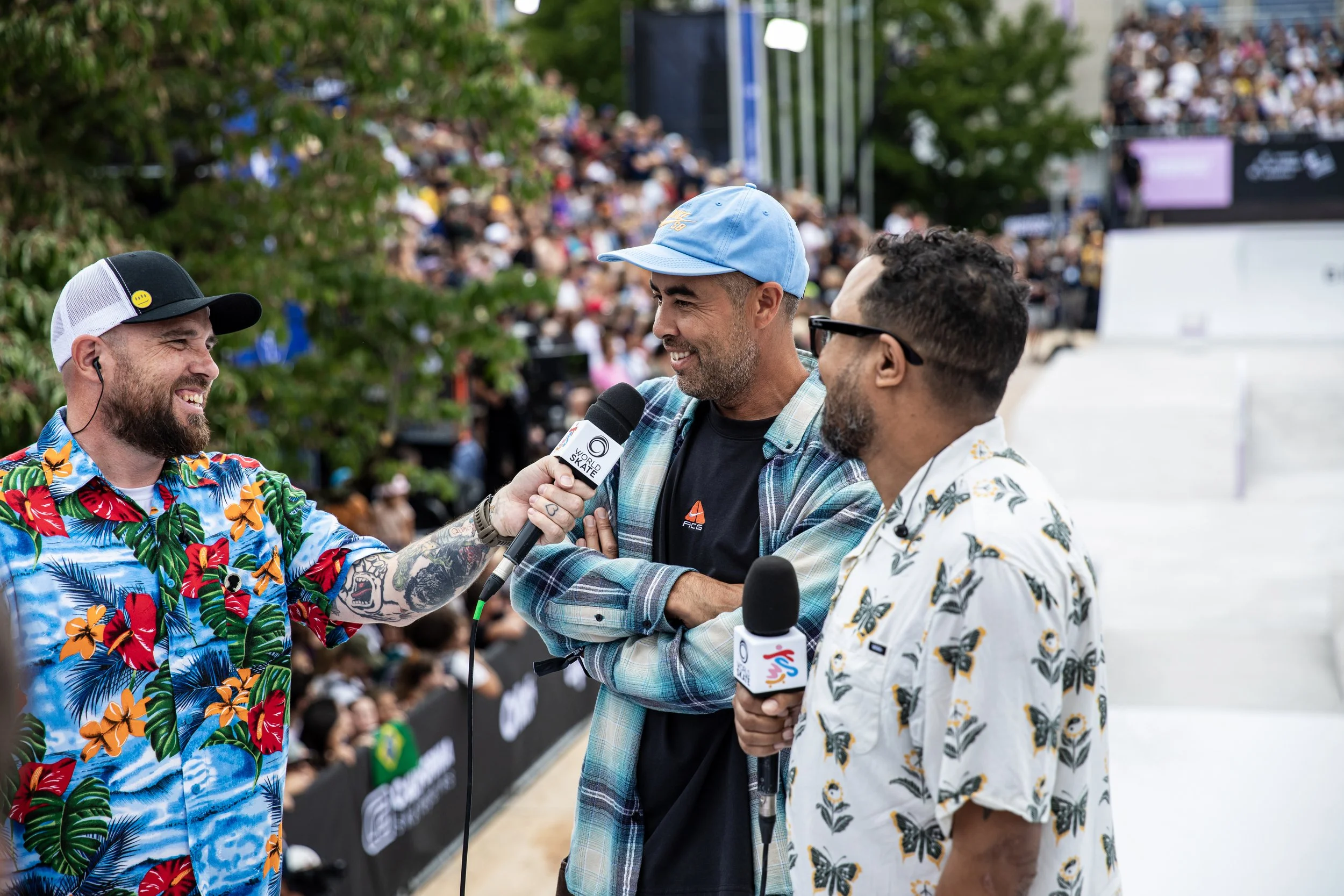 Koston being interviewed on course 1.JPG
