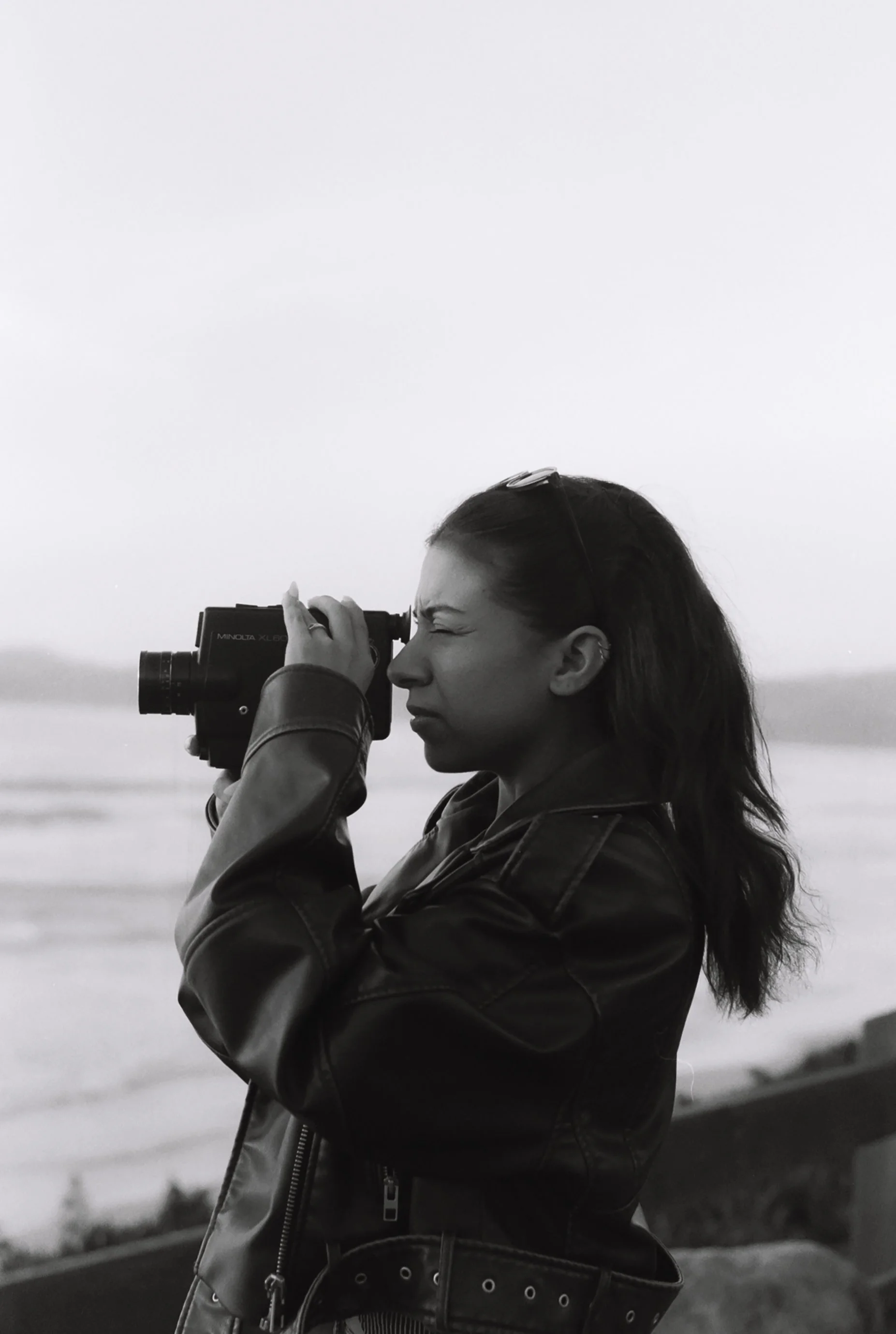Karissa filming with super 8 portrait.JPG