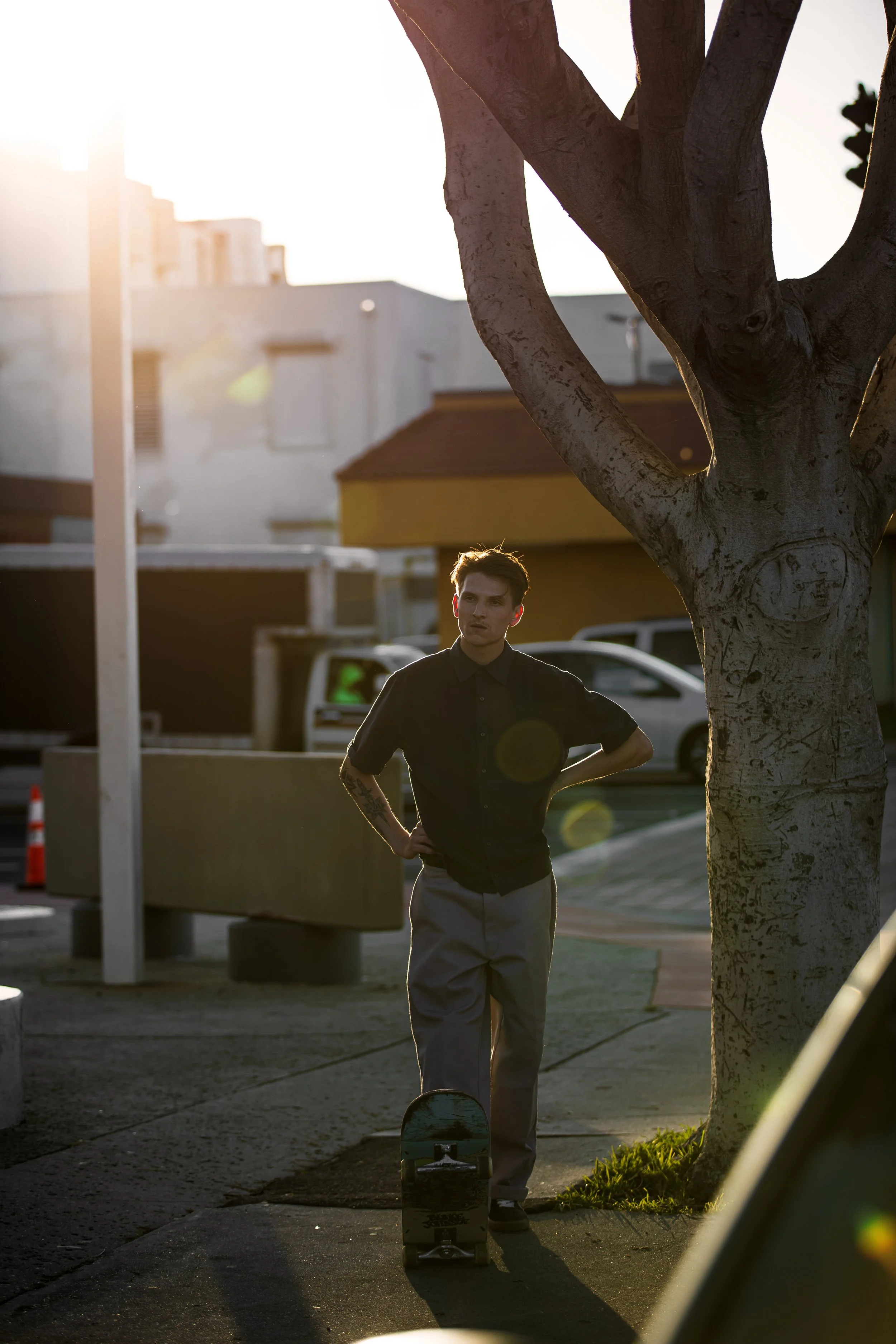 Cole waiting to skate spot portrait.JPG
