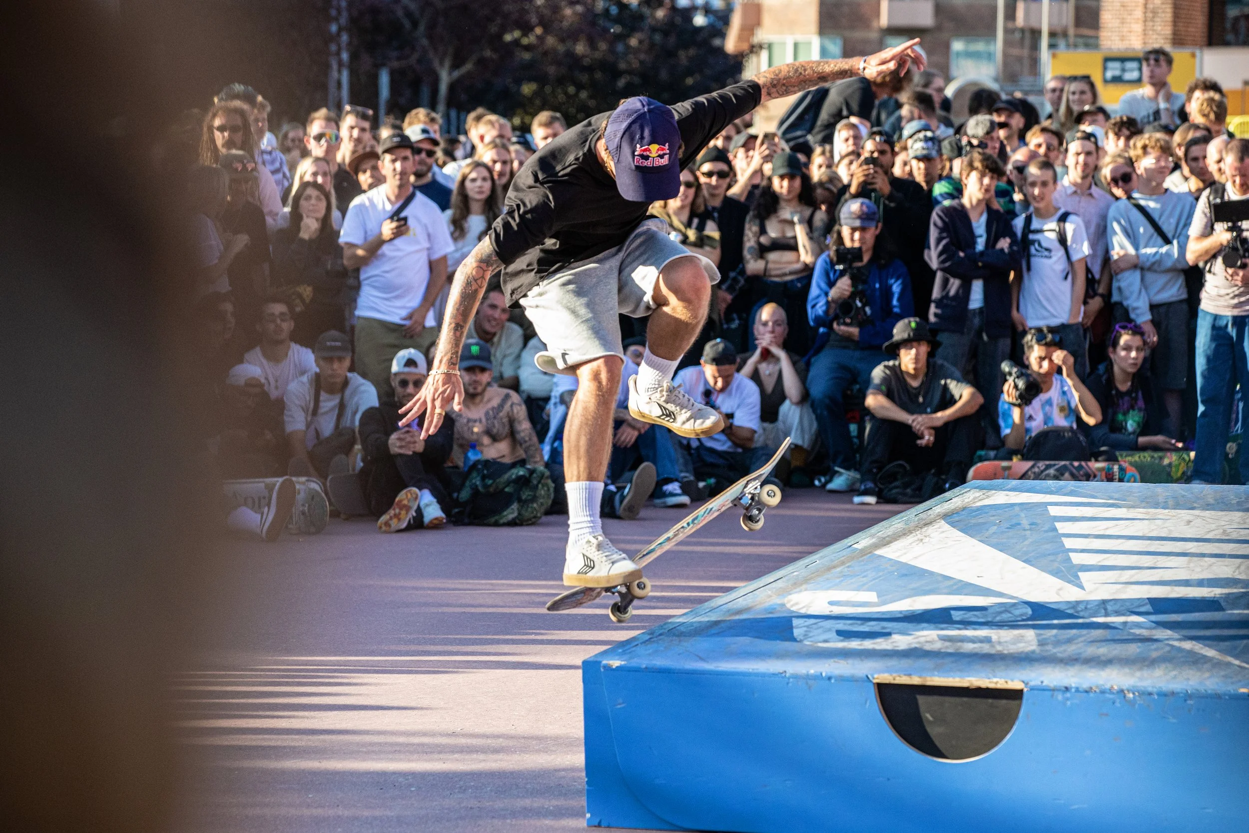 Gustavo tre flip nosegrind box.jpg