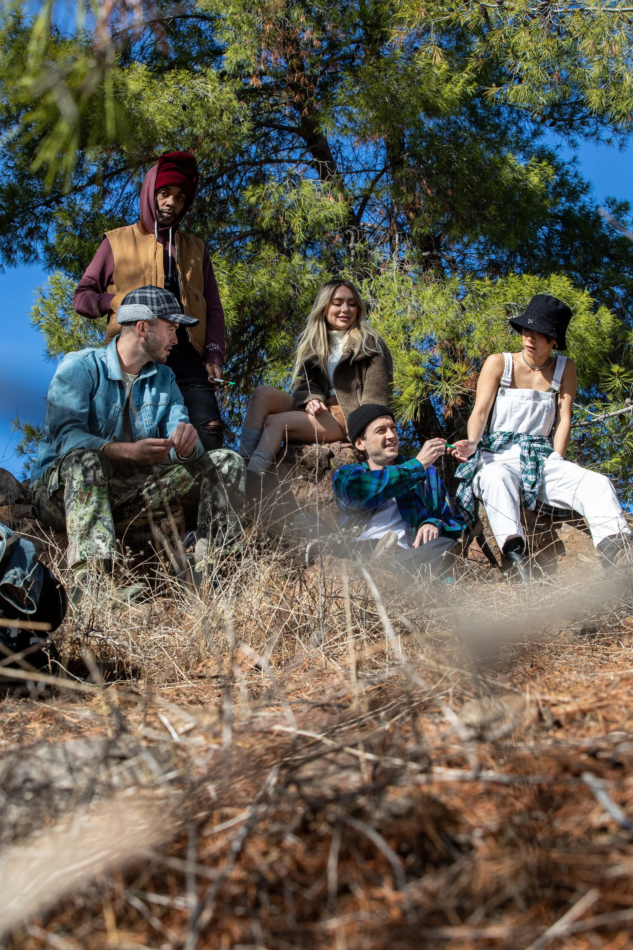 Lott Demi Devin Oliver and Nick sitting on rocks 5.jpg