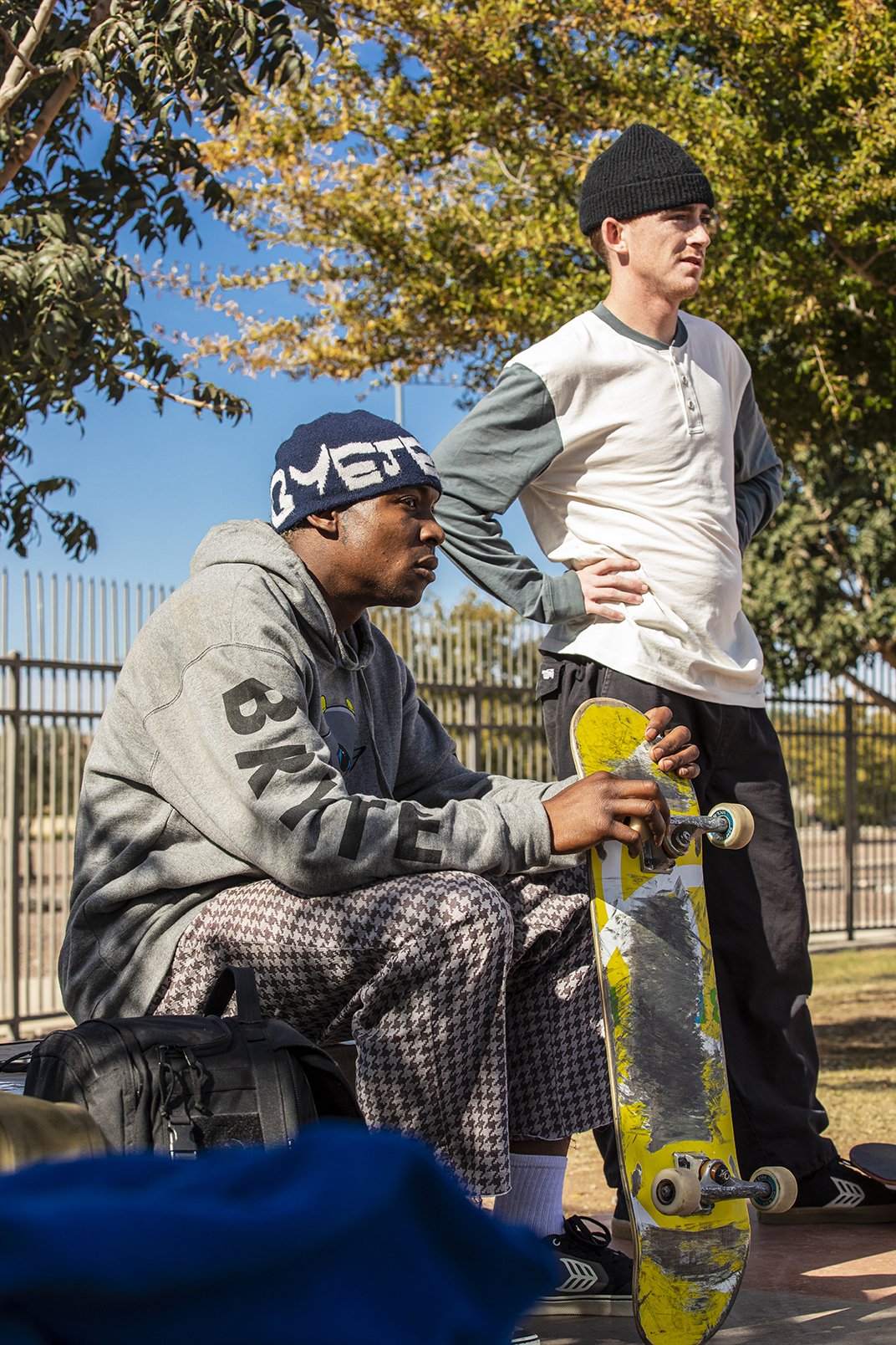 Tyler & LeAndre waiting to skate bts 2.jpg