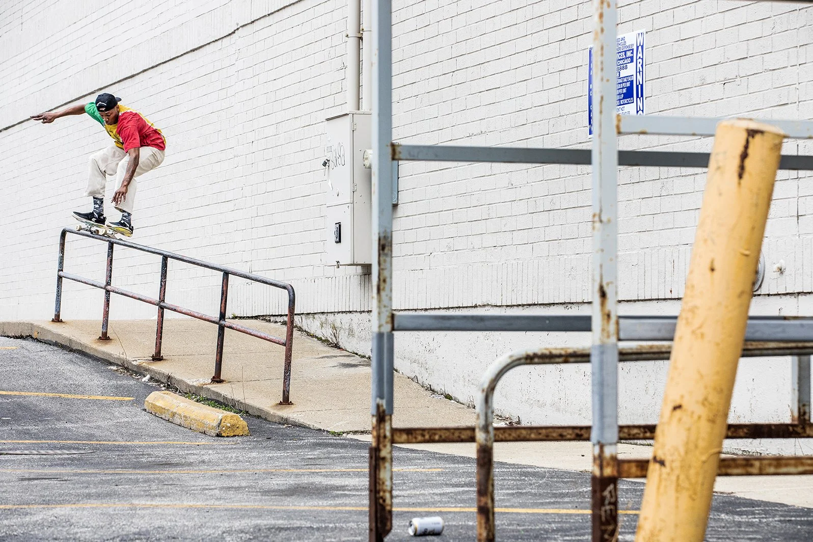 LeAndre fs 50 tall rail at grocery store 3.jpg