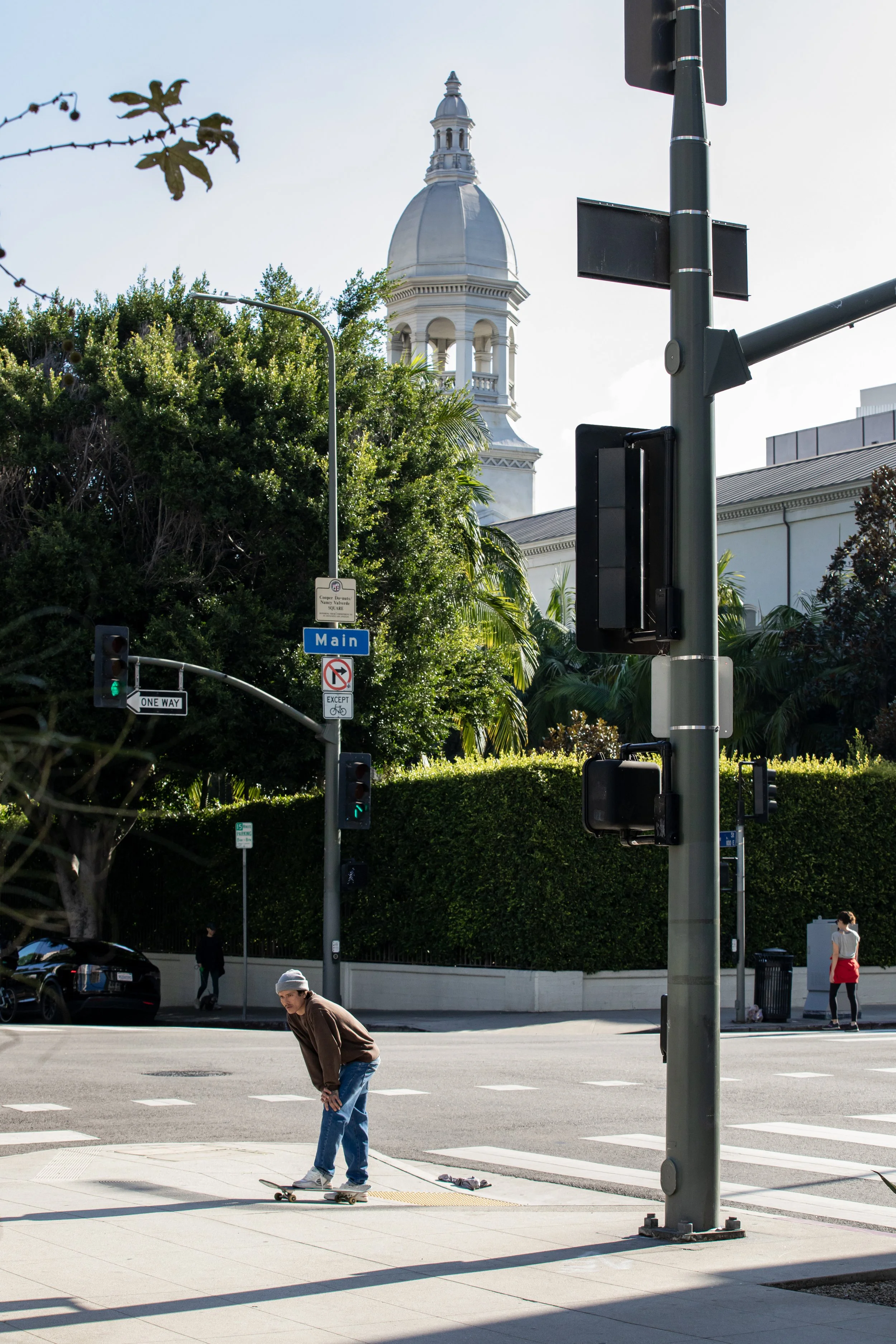 Trevor waiting to skate spot 1.JPG