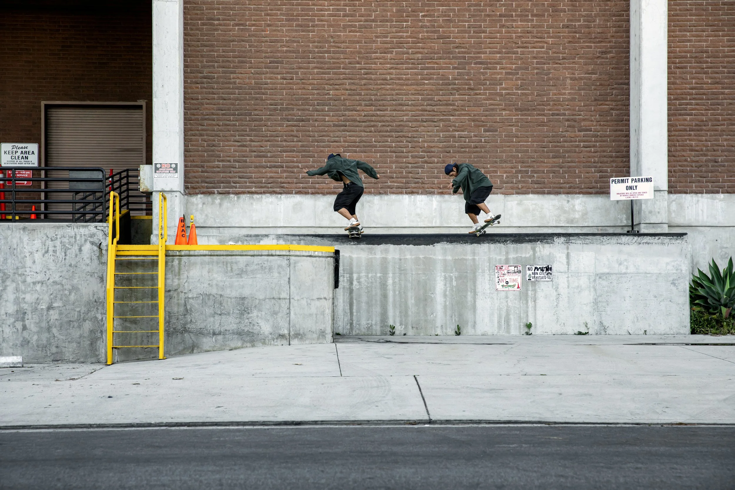 Hibiki fs nose to bs 180 nosegrind tall ledge at police station 1.JPG