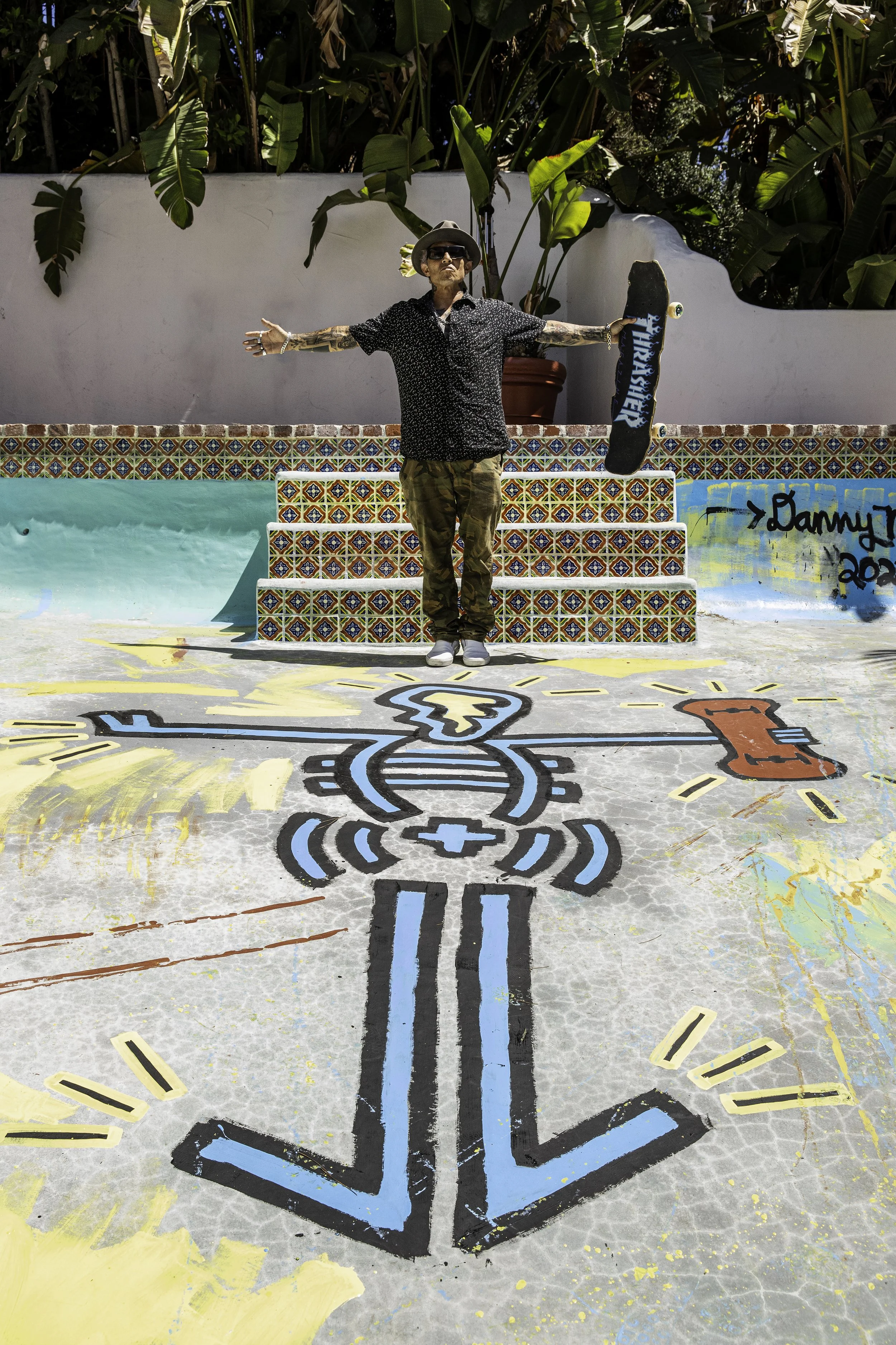 Christian doing standing christ air above painting 2.jpg