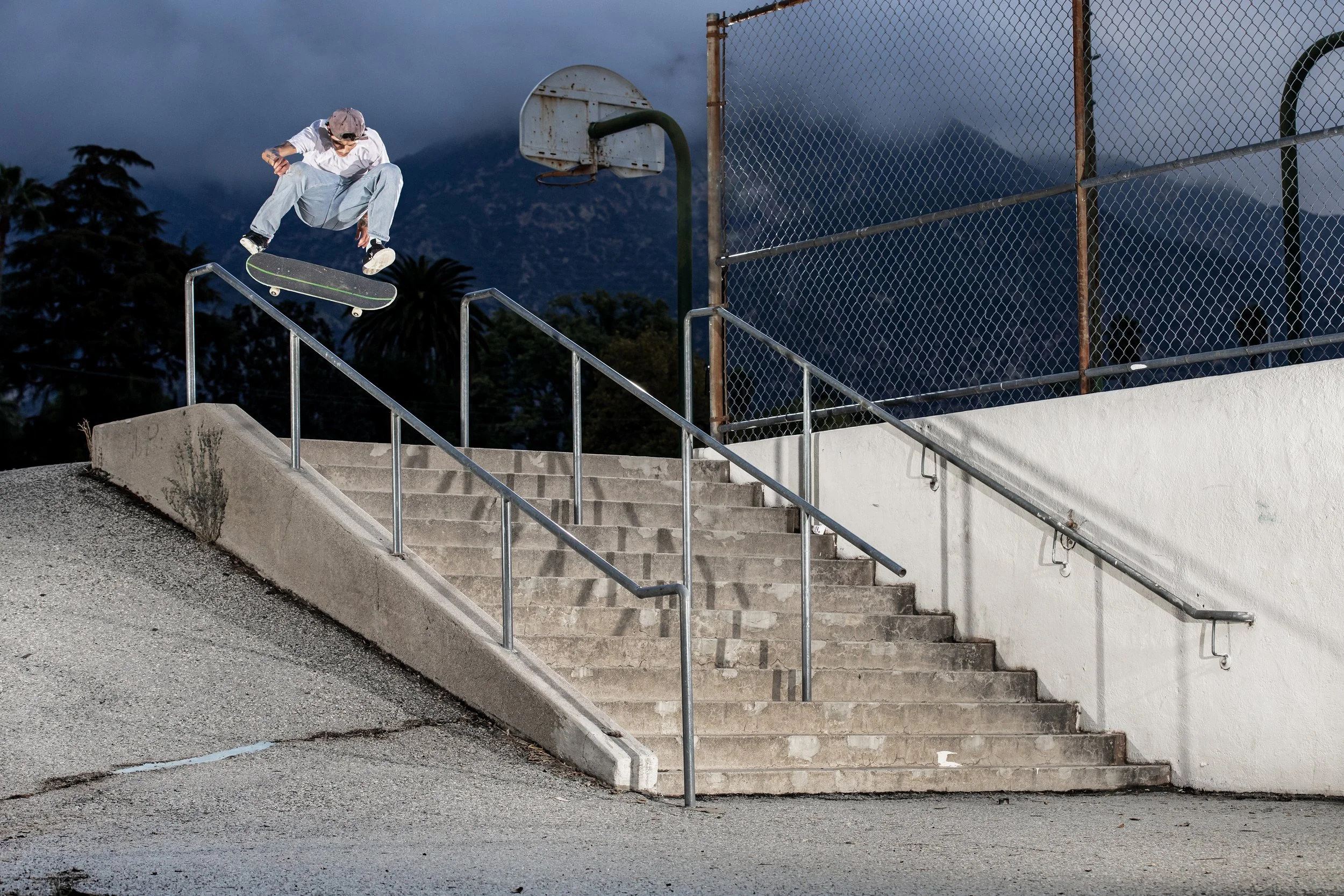 Trevor sw fs flip over rail into bank.jpg