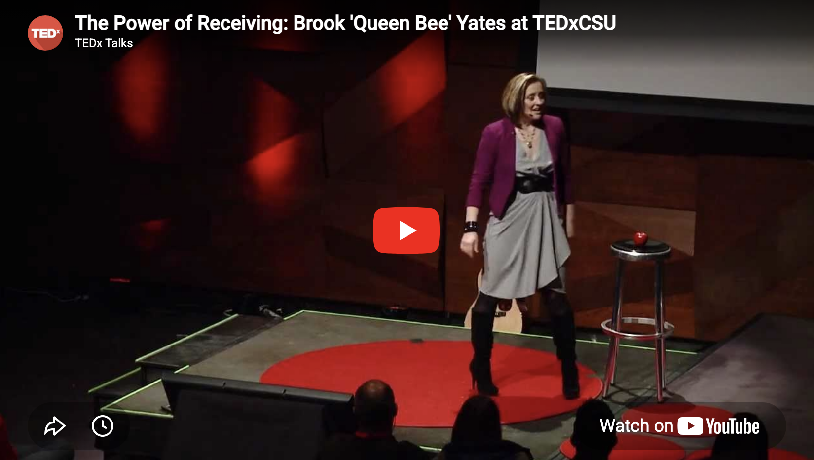 The Power of Receiving: Brook 'Queen Bee' Yates at TEDxCSU