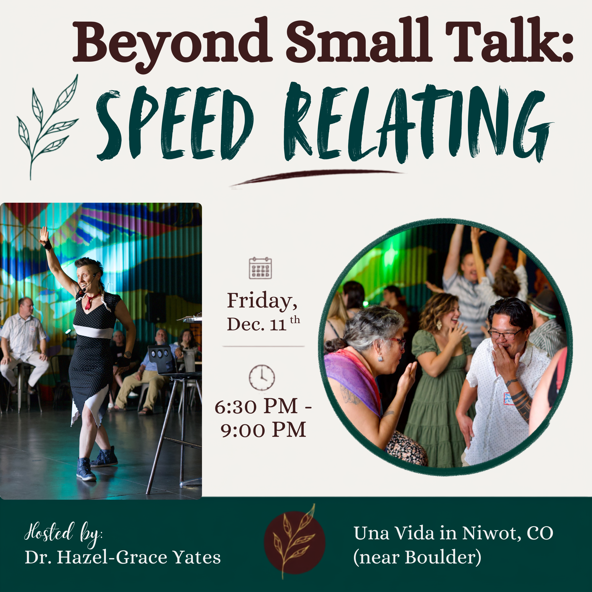 Beyond Small Talk: Speed Relating