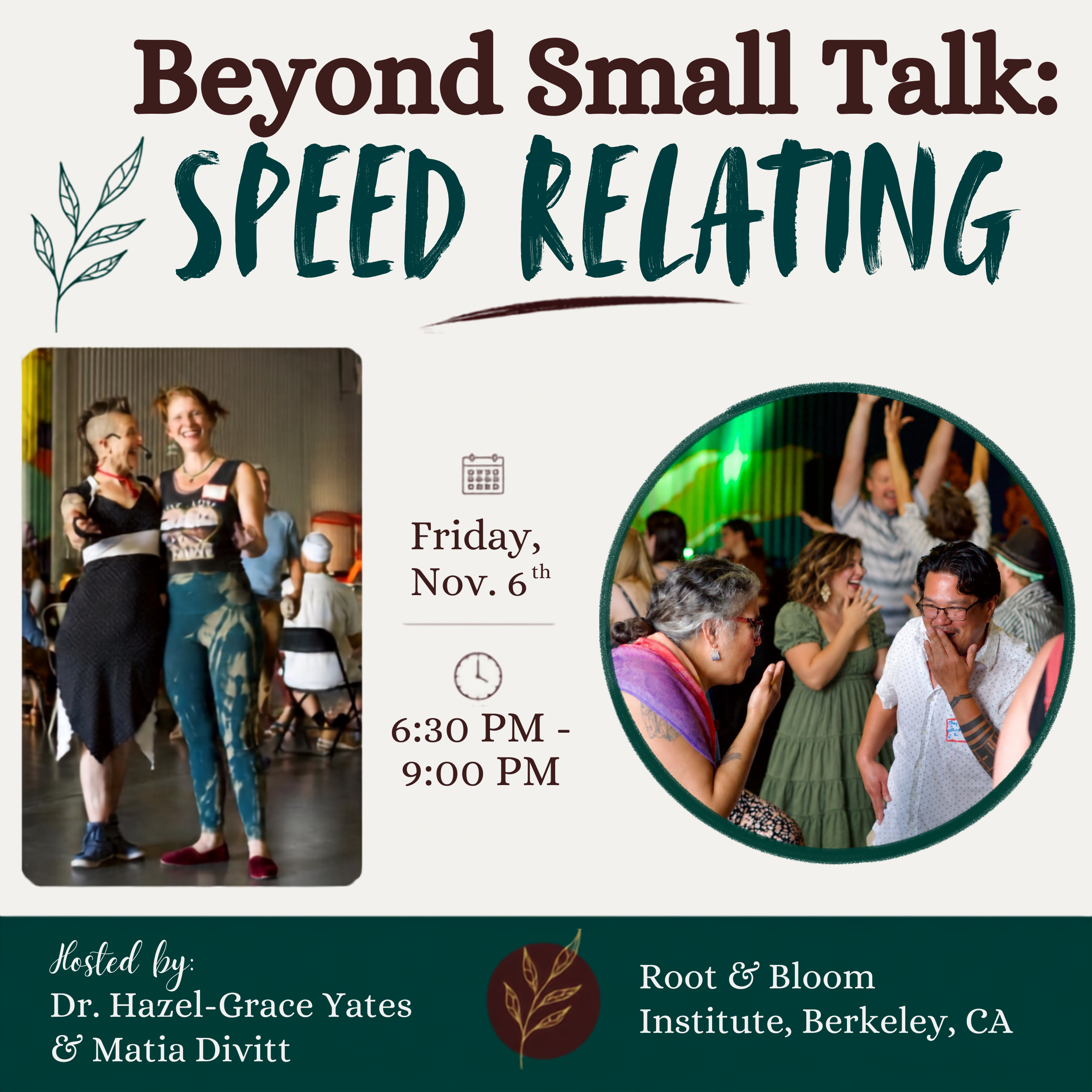 Beyond Small Talk: Speed Relating (Copy)