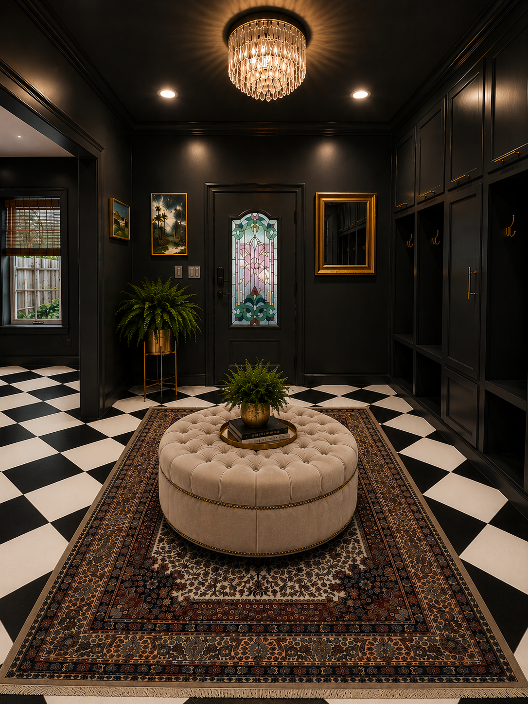 Joeys foyer, moody door harlquin.png