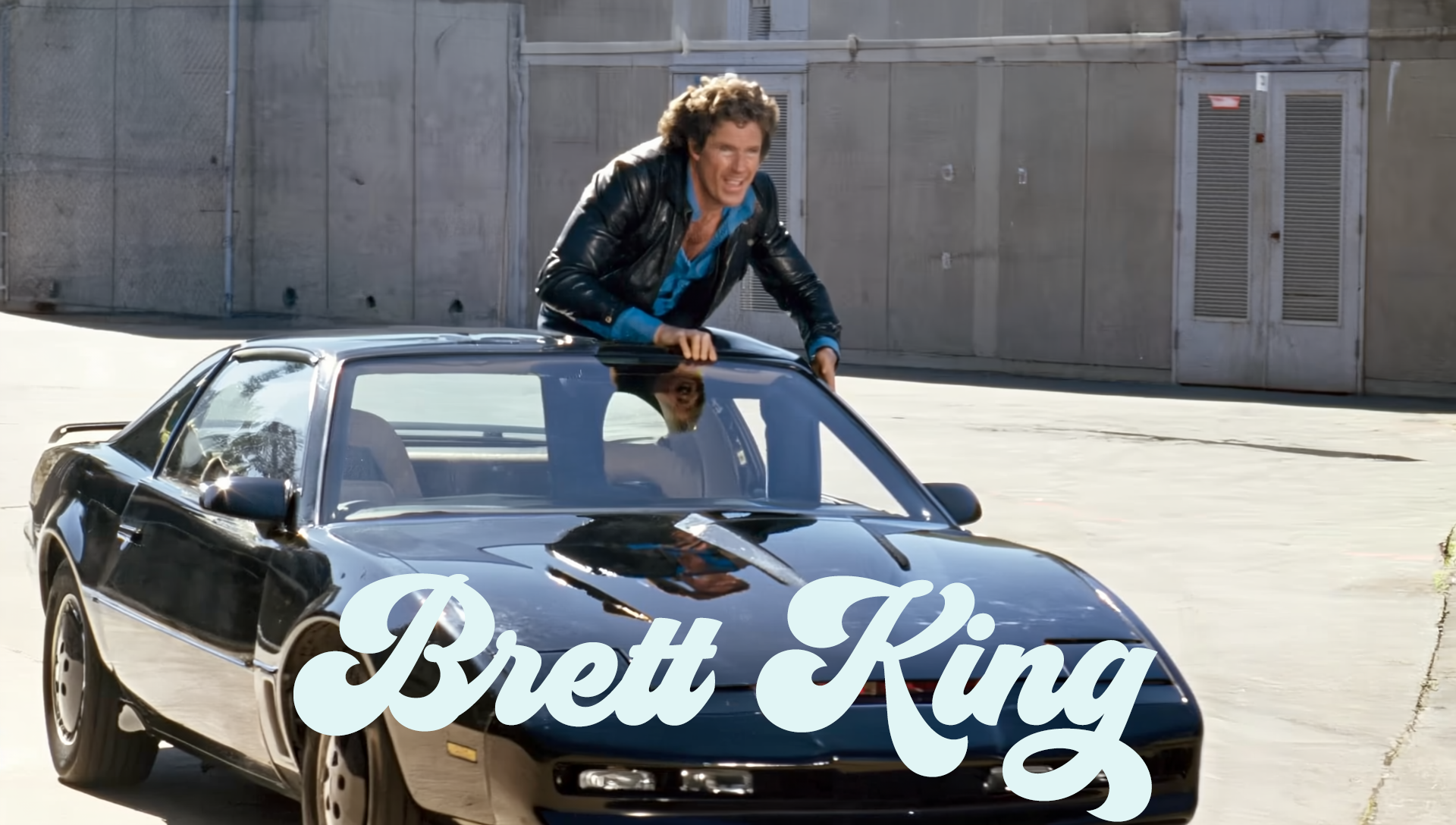 Brett King. Bass Player. My Left Hand Man. Solid Bottom, there from the beginning. He's been in our band for thirty years and is amazing, but not good at getting me a photo for our website.  Thus, he is The Hoff. 