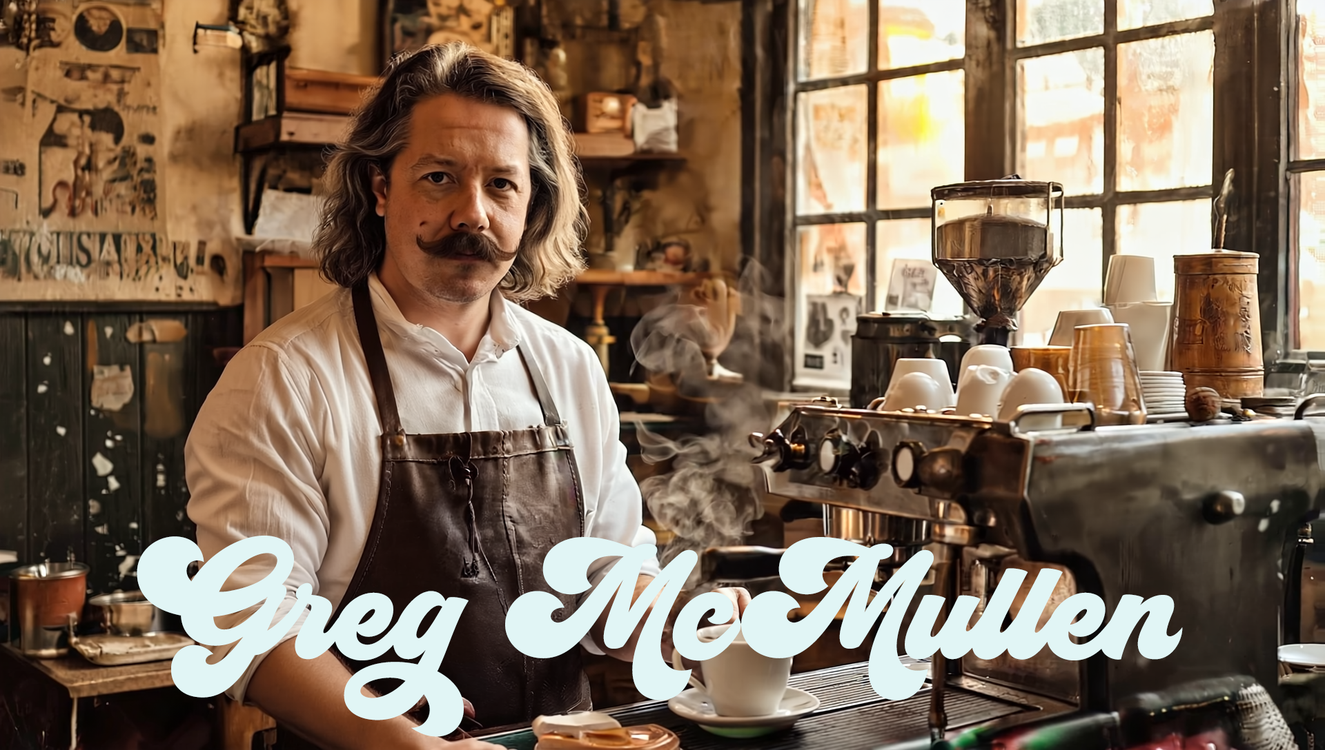 Greg McMullen. Pedal Steel. Electric Guitar. Vocals. The youngest member of the band in age, but not in ability. Pixie Dust maker. All around special sauce. When not ripping with Atlas he has his own band, The Fiasco. A complete gem.