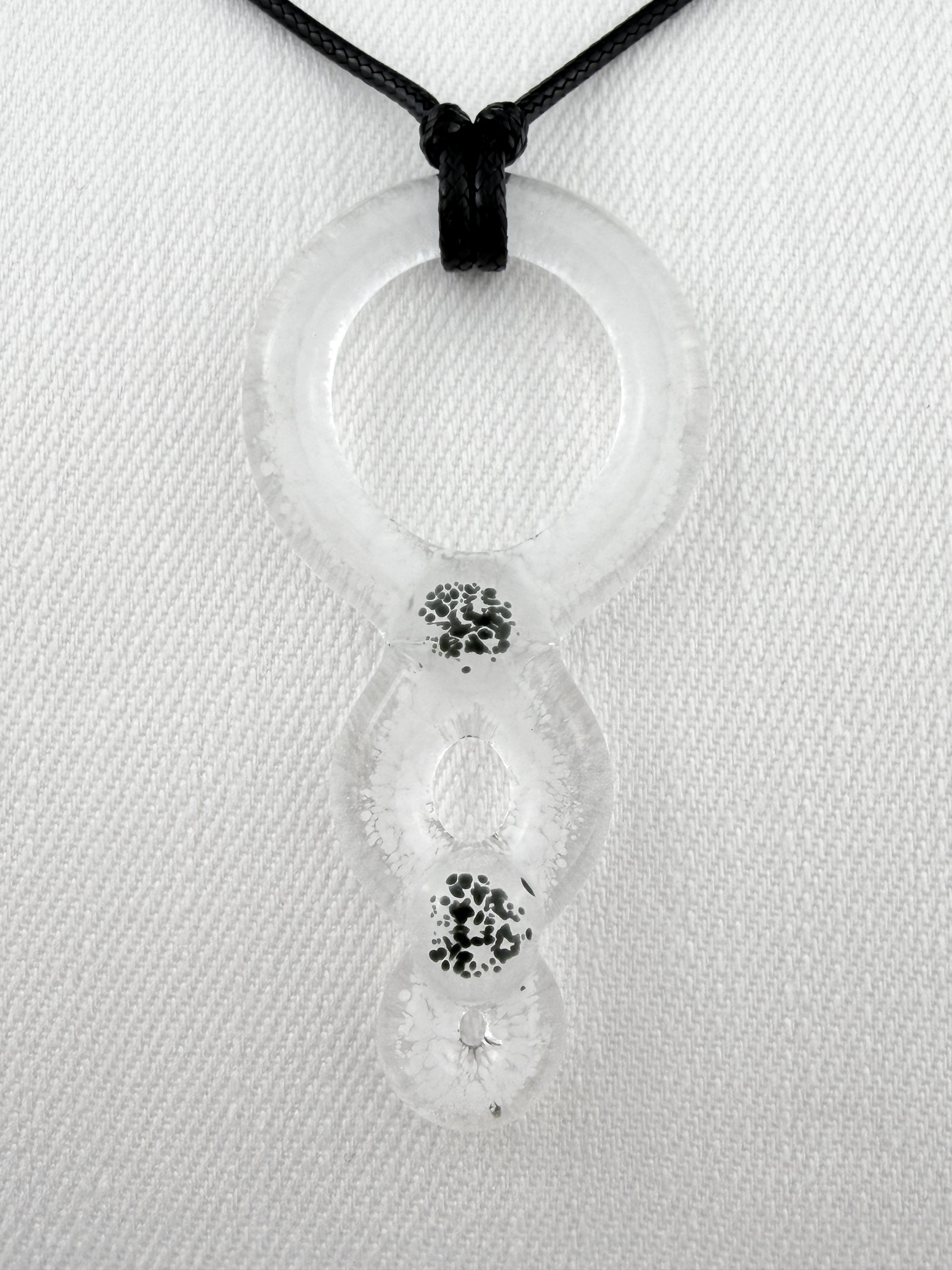 White Syzygy Pendant Necklace