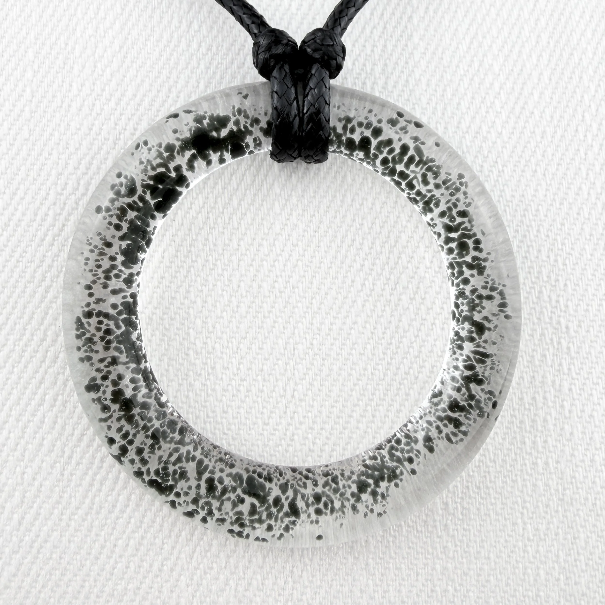 Black Aureole Grande Pendant Necklace