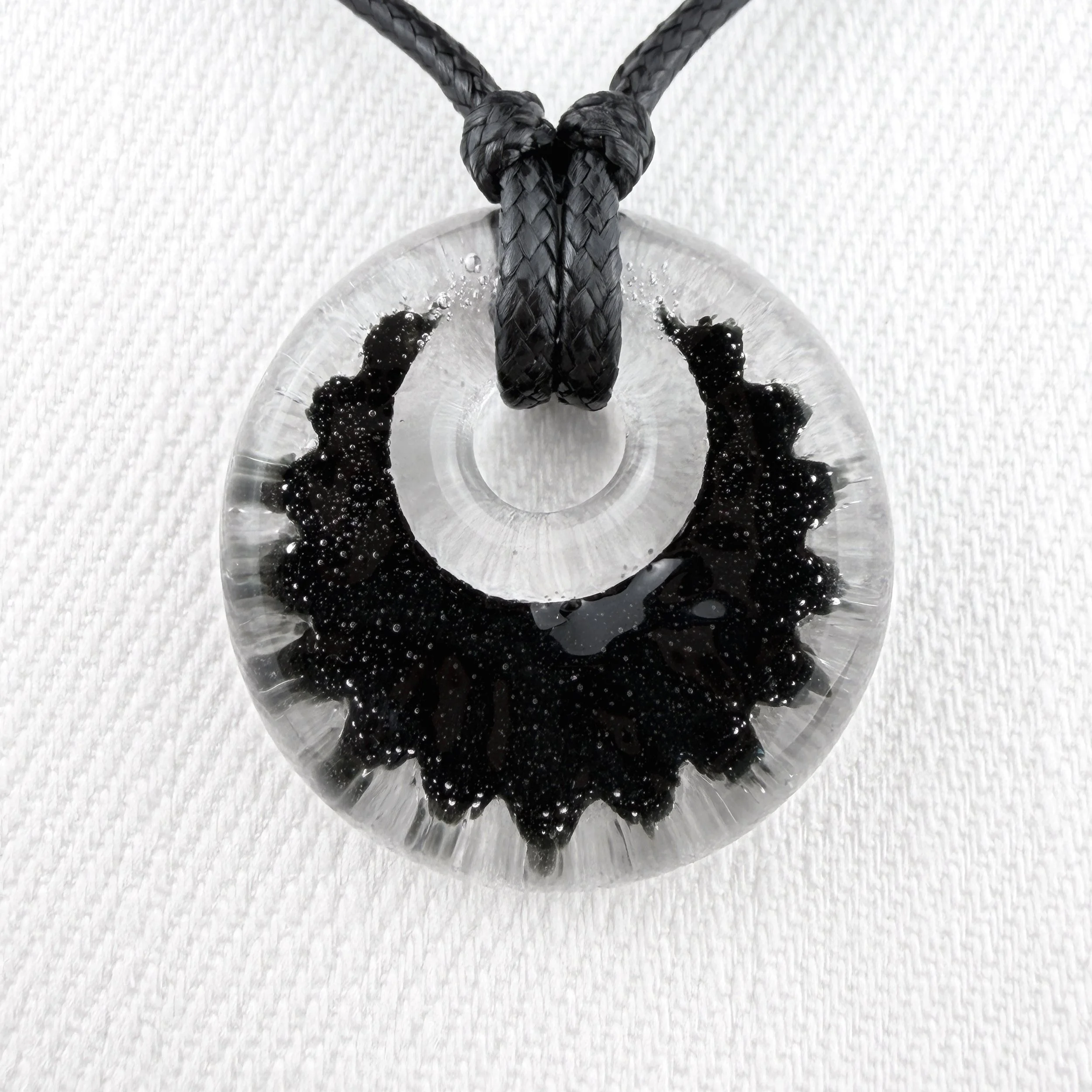 Black Luna Pendant Necklace