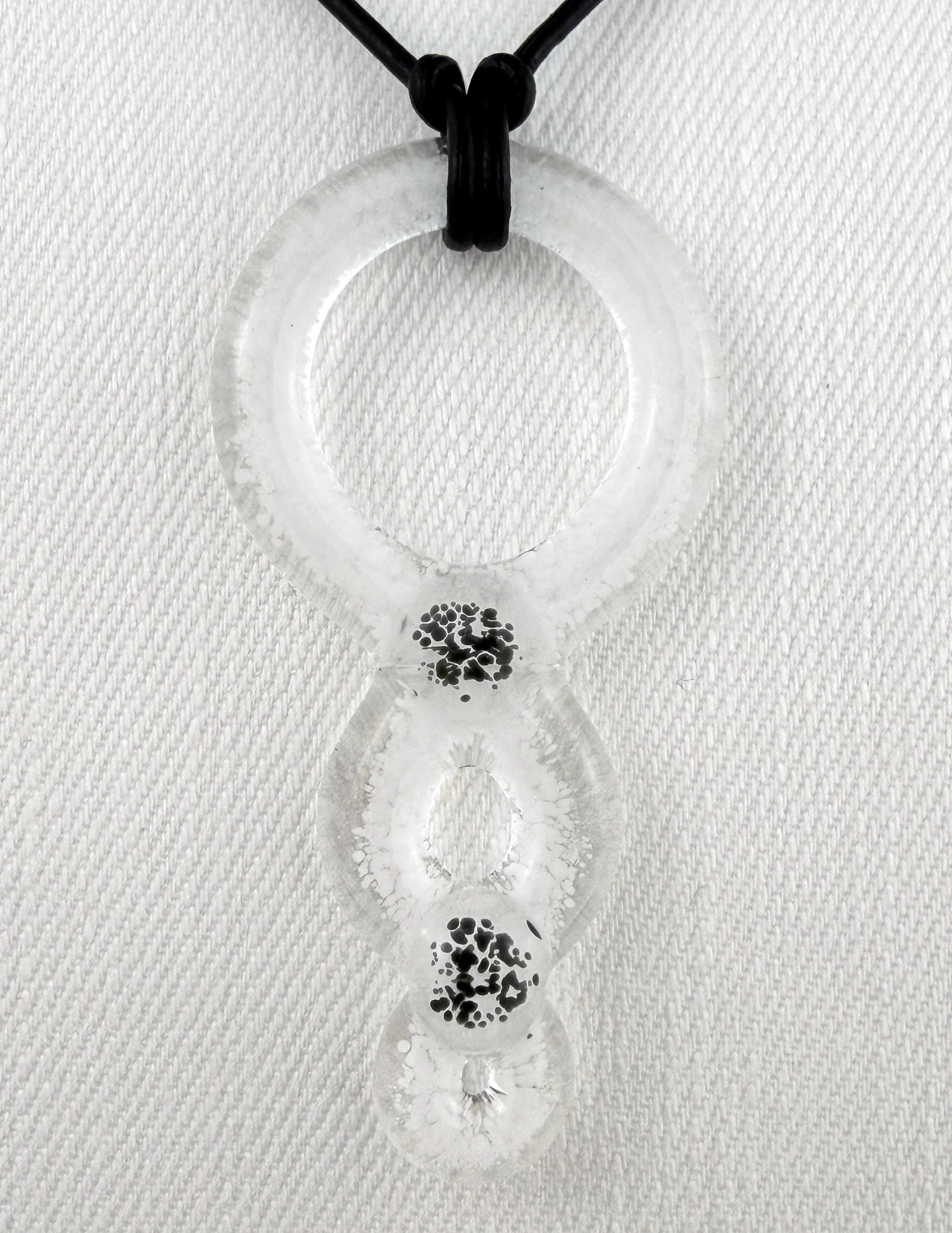 White Syzygy Pendant Necklace