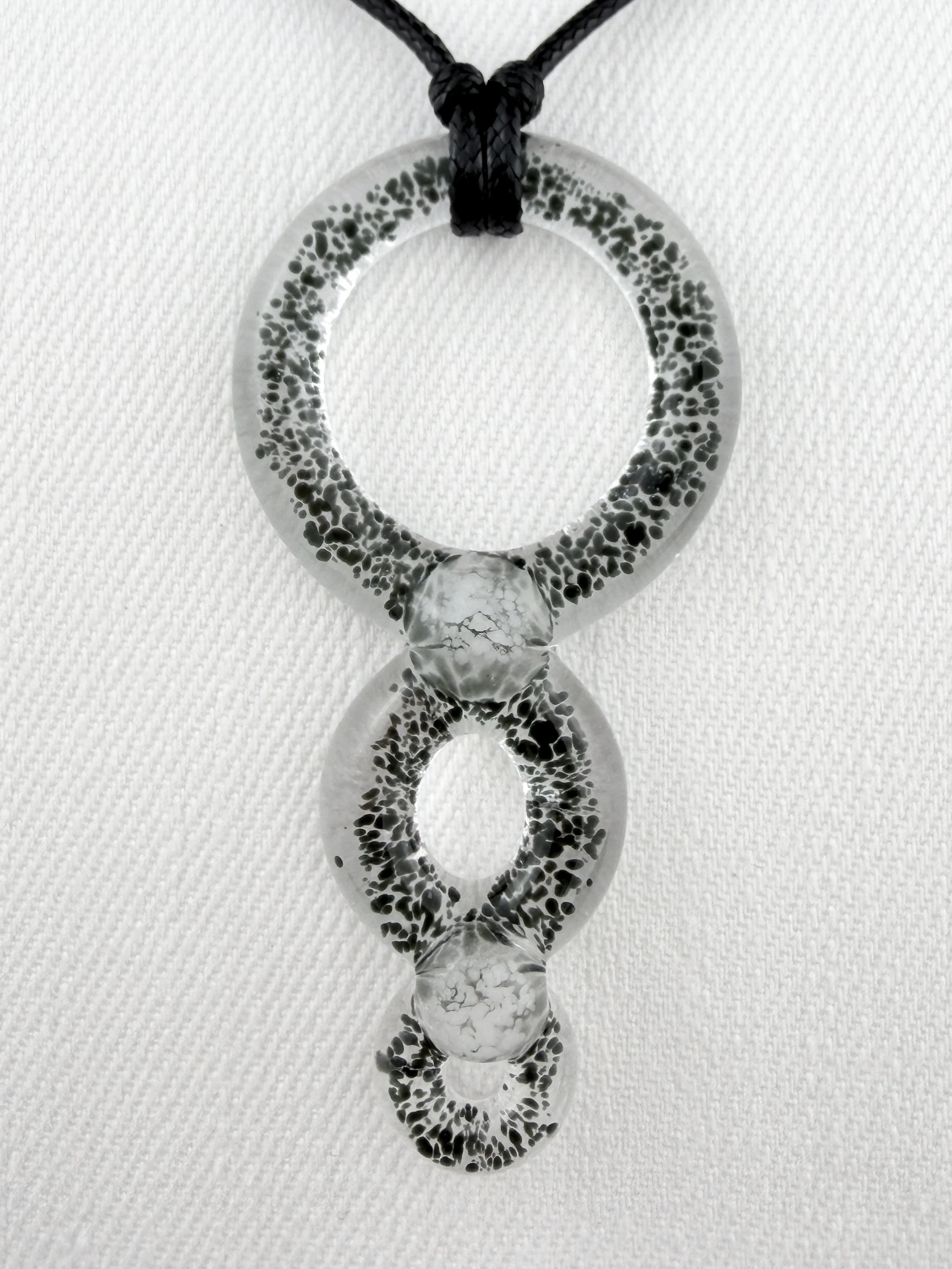 Black Syzygy Pendant Necklace