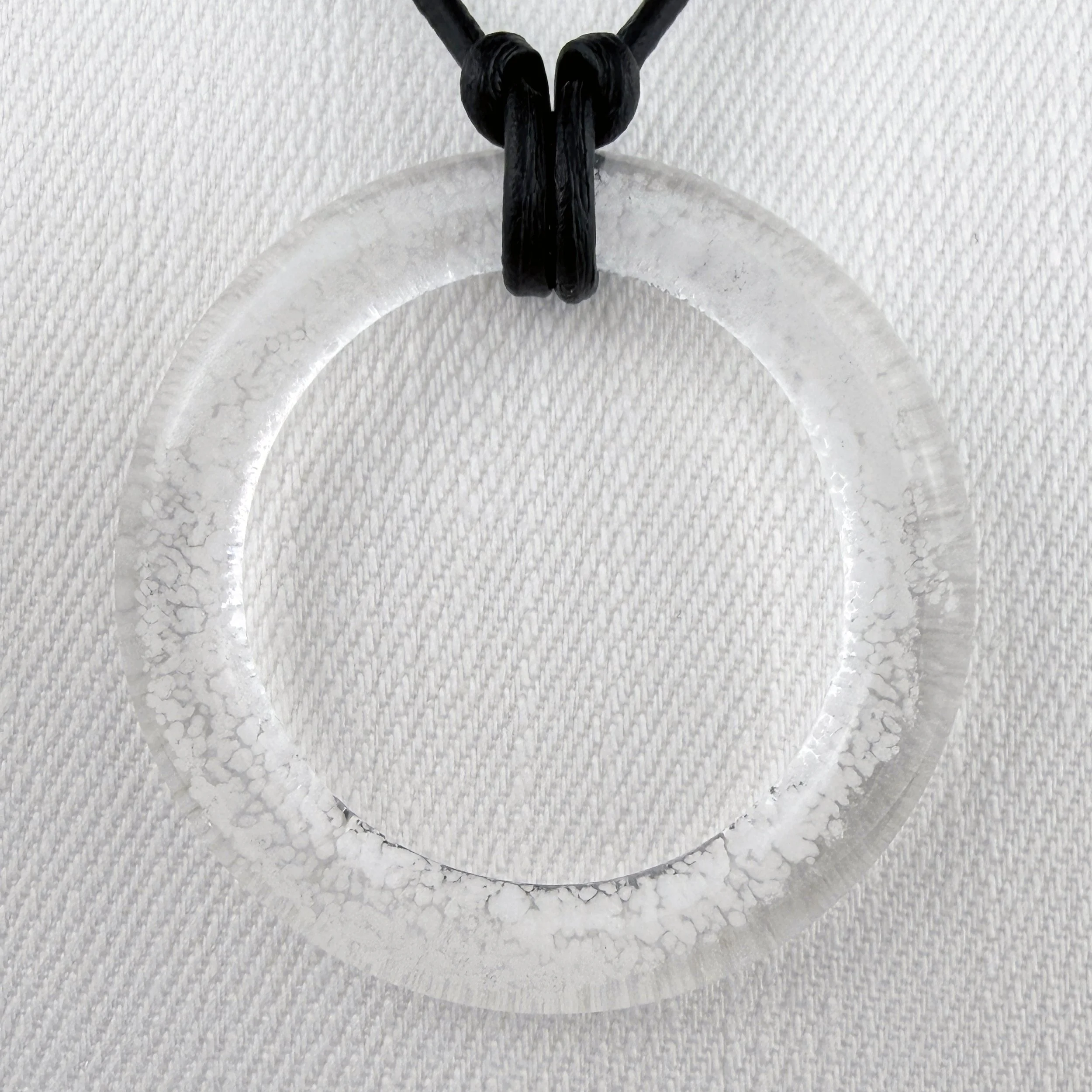 White Aureole Grande Pendant Necklace