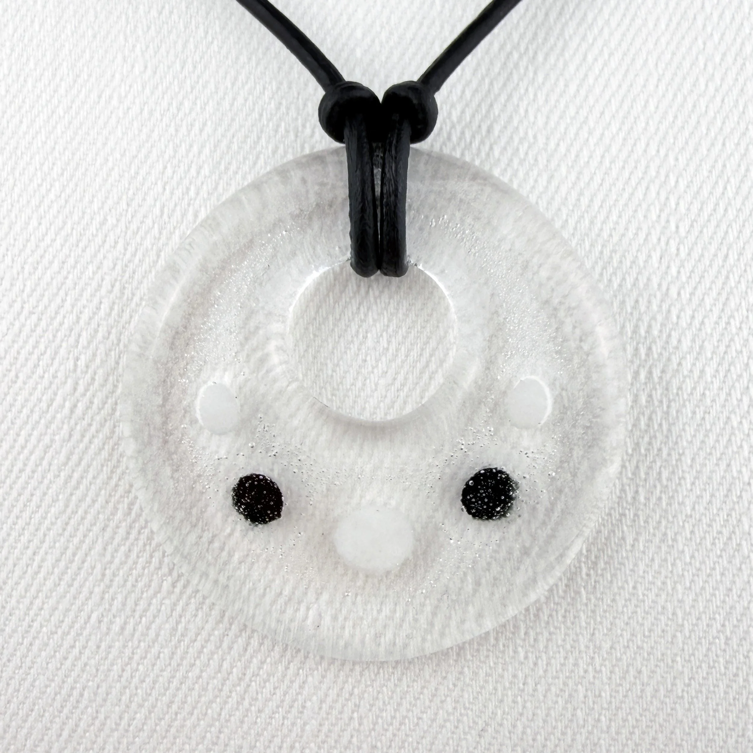White Mimi Pendant Necklace