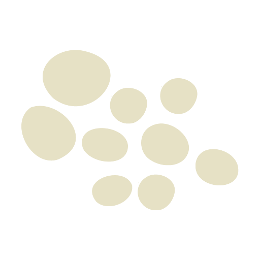 Multiple organic berry shapes scattered on a black background.
