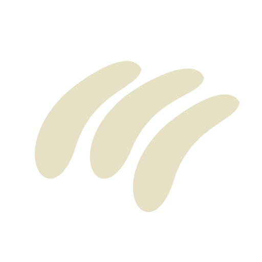 Four elongated, curved shapes in a beige or off-white color on a black background.