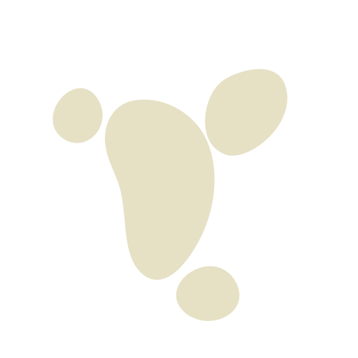 An abstract illustration of four bean shapes, the largest is in the center.