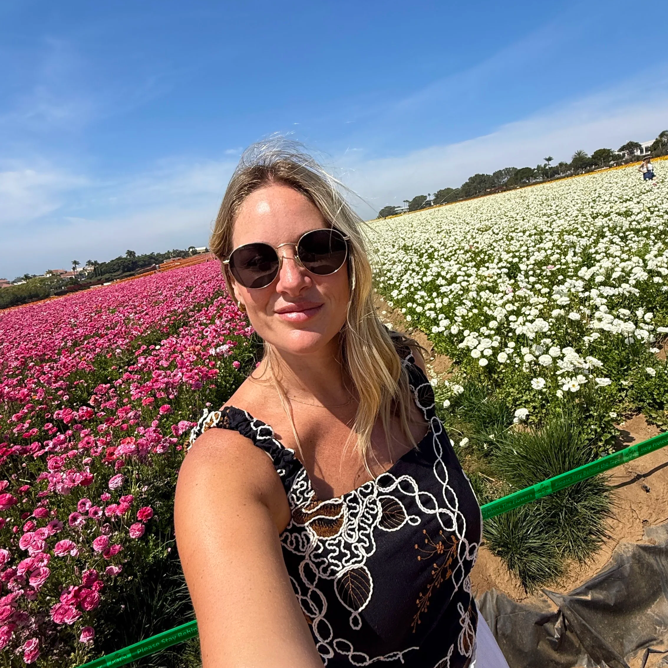 Megan in the Flower Fields in Carlsbad, California