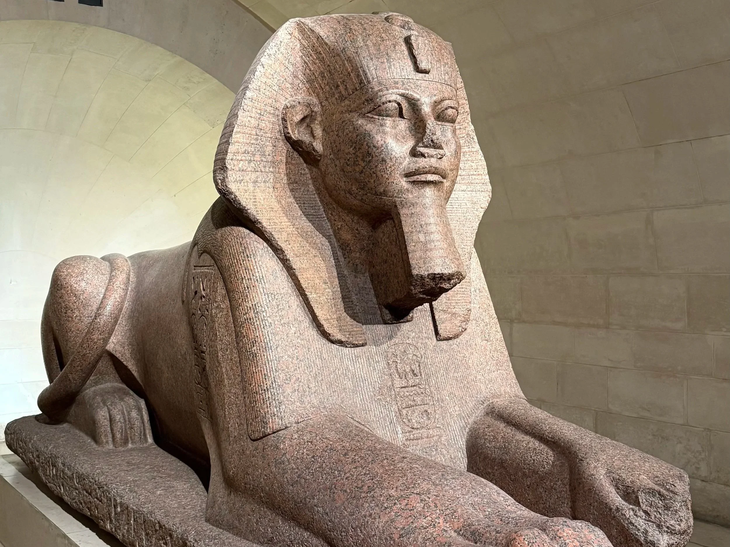 Great Sphinx of Tanis at the Louvre Museum in Paris, France