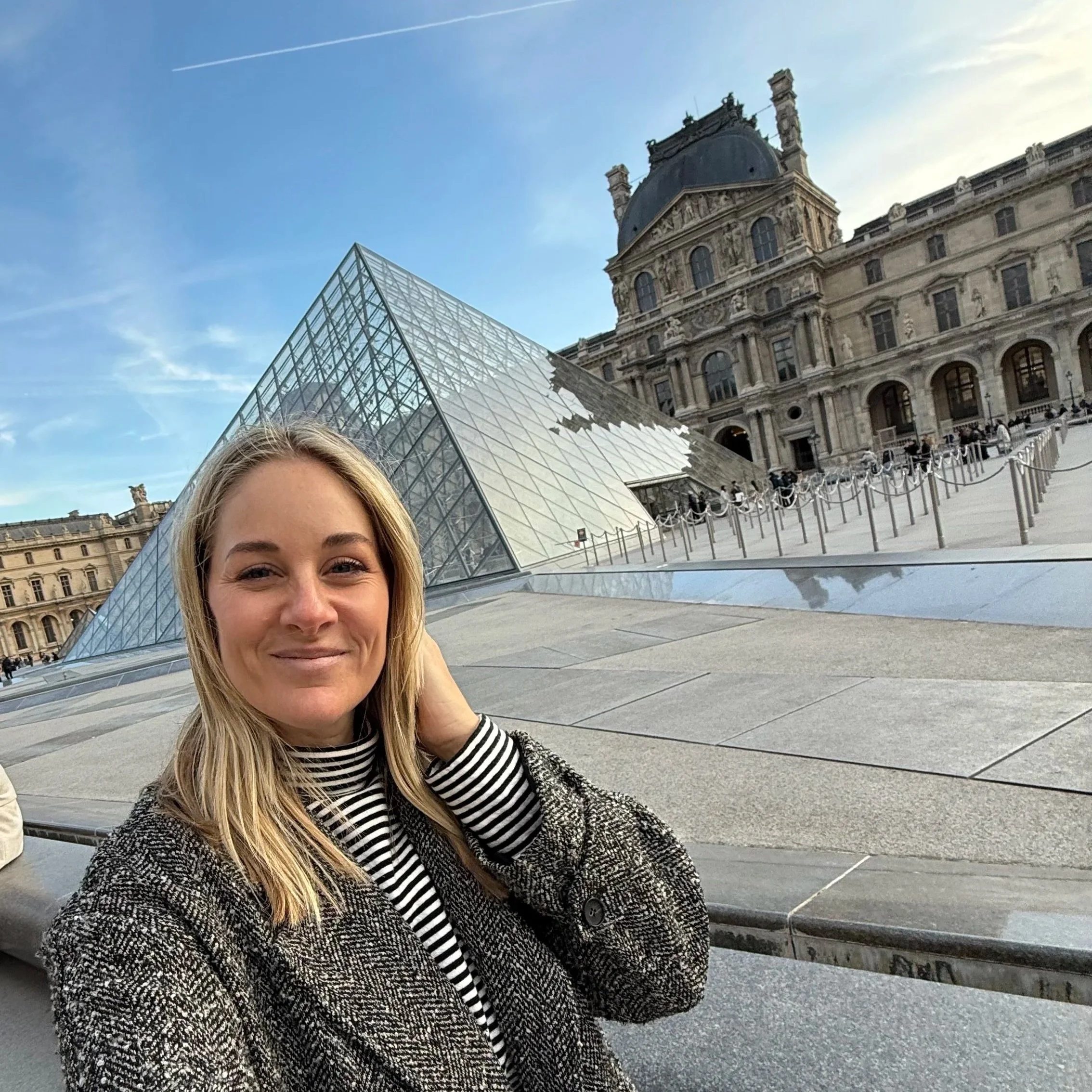 Megan at the Louvre Museum in Paris, France