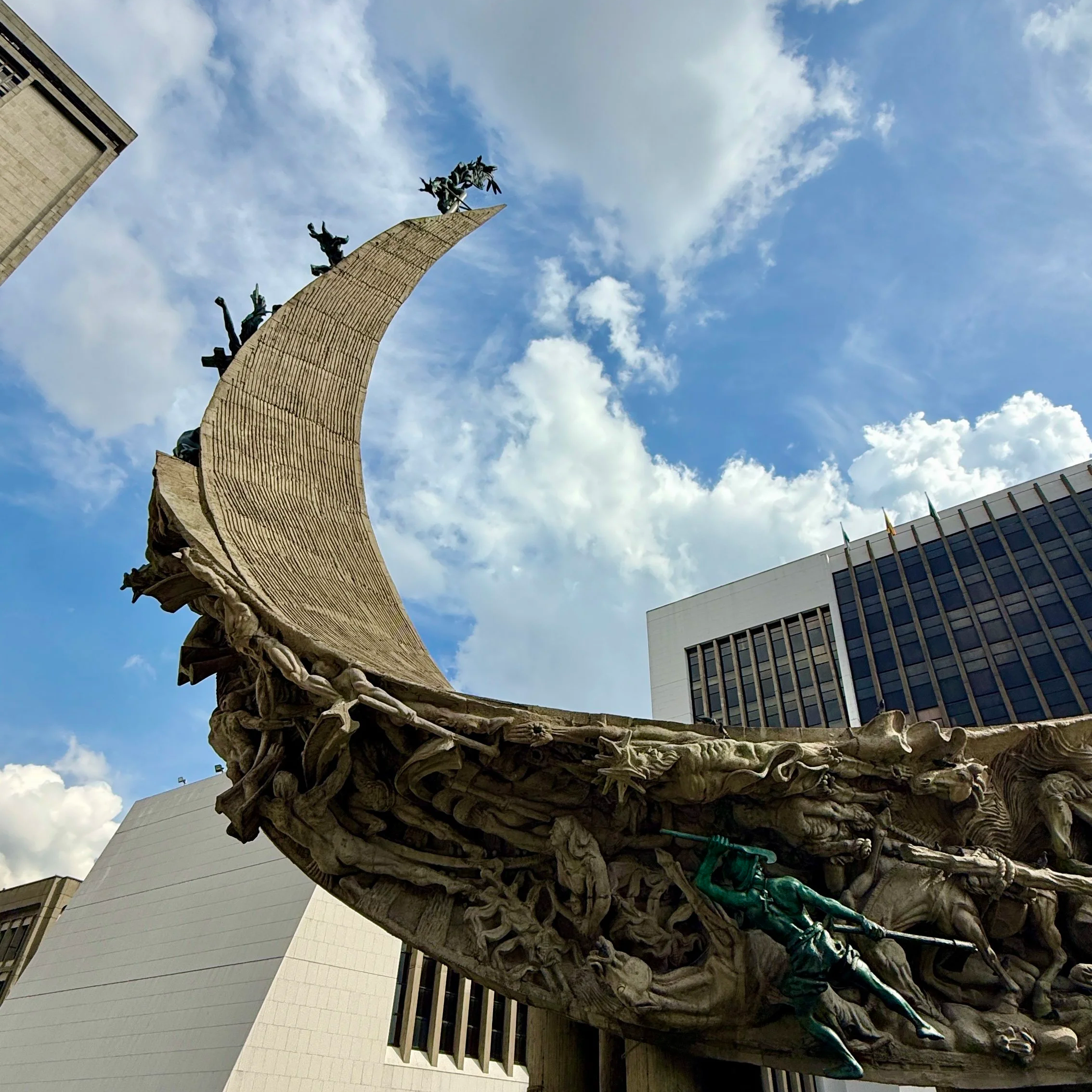 Monumento a la Raza statue in Medellín, Colombia