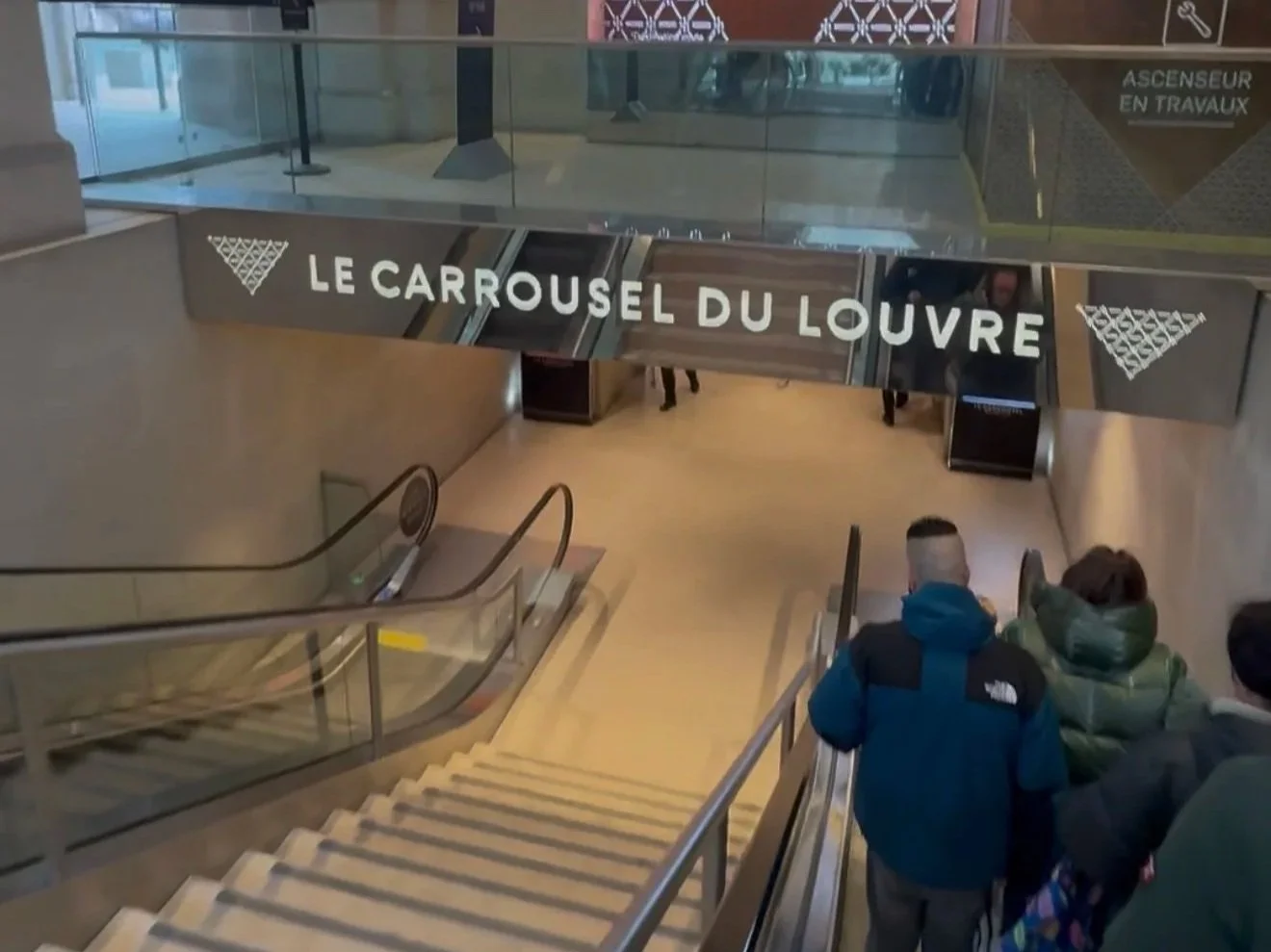 Carrousel du Louvre entrance to the Louvre Museum in Paris, France