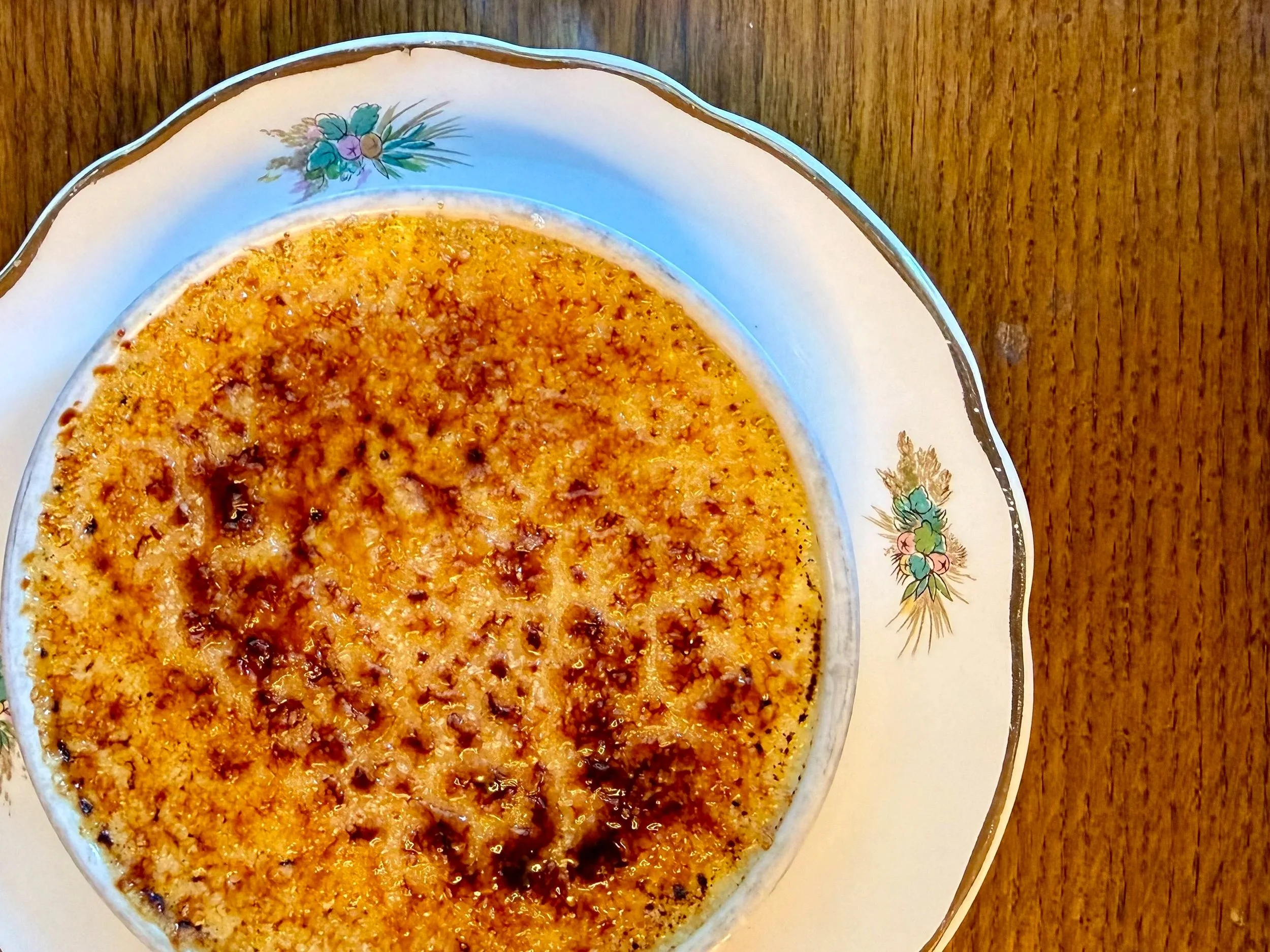 Creme Brulee at Le Marine Brasserie in Paris, France