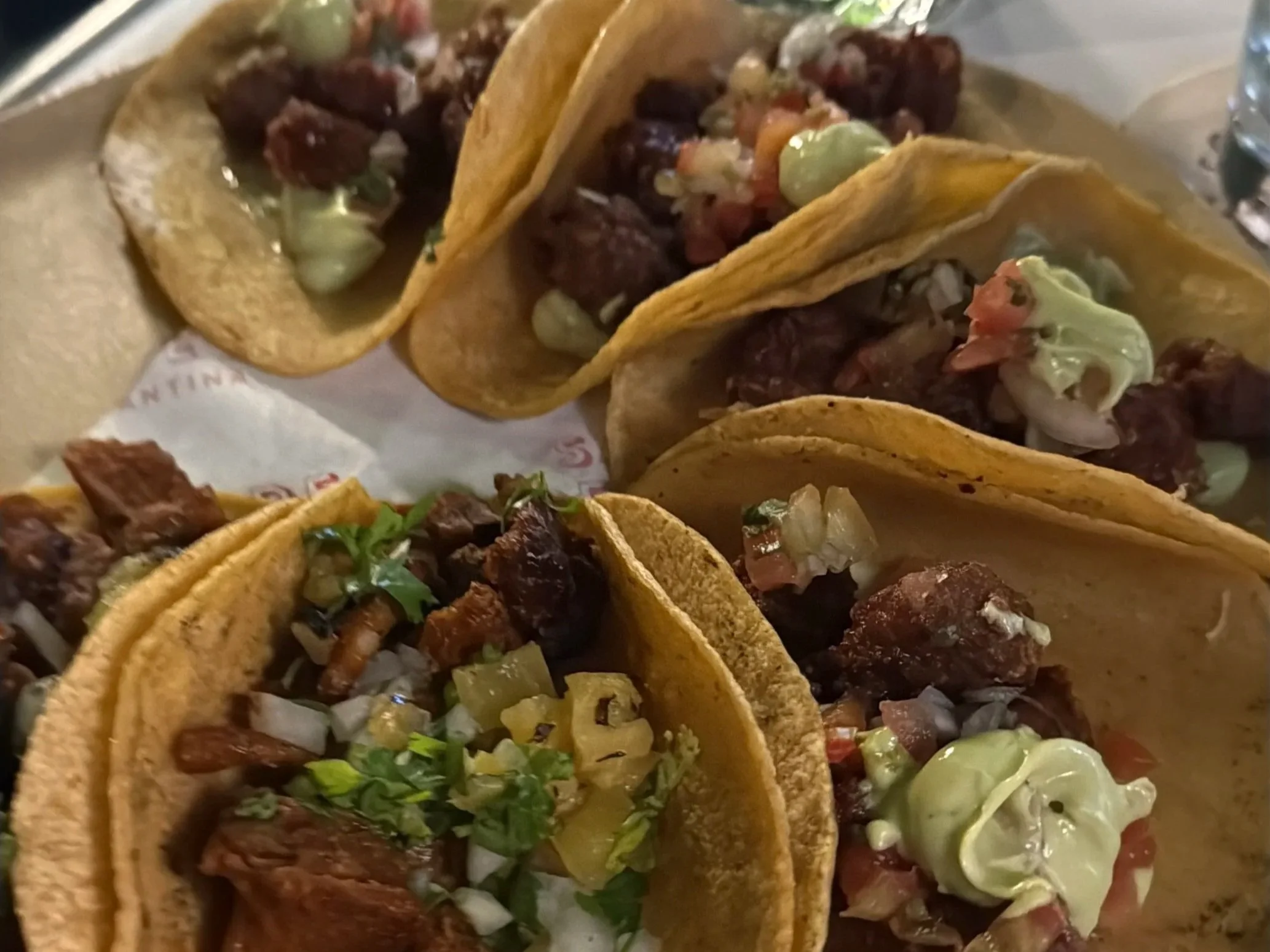 Tacos from Sala de Despecho in El Poblado in Medellin, Colombia